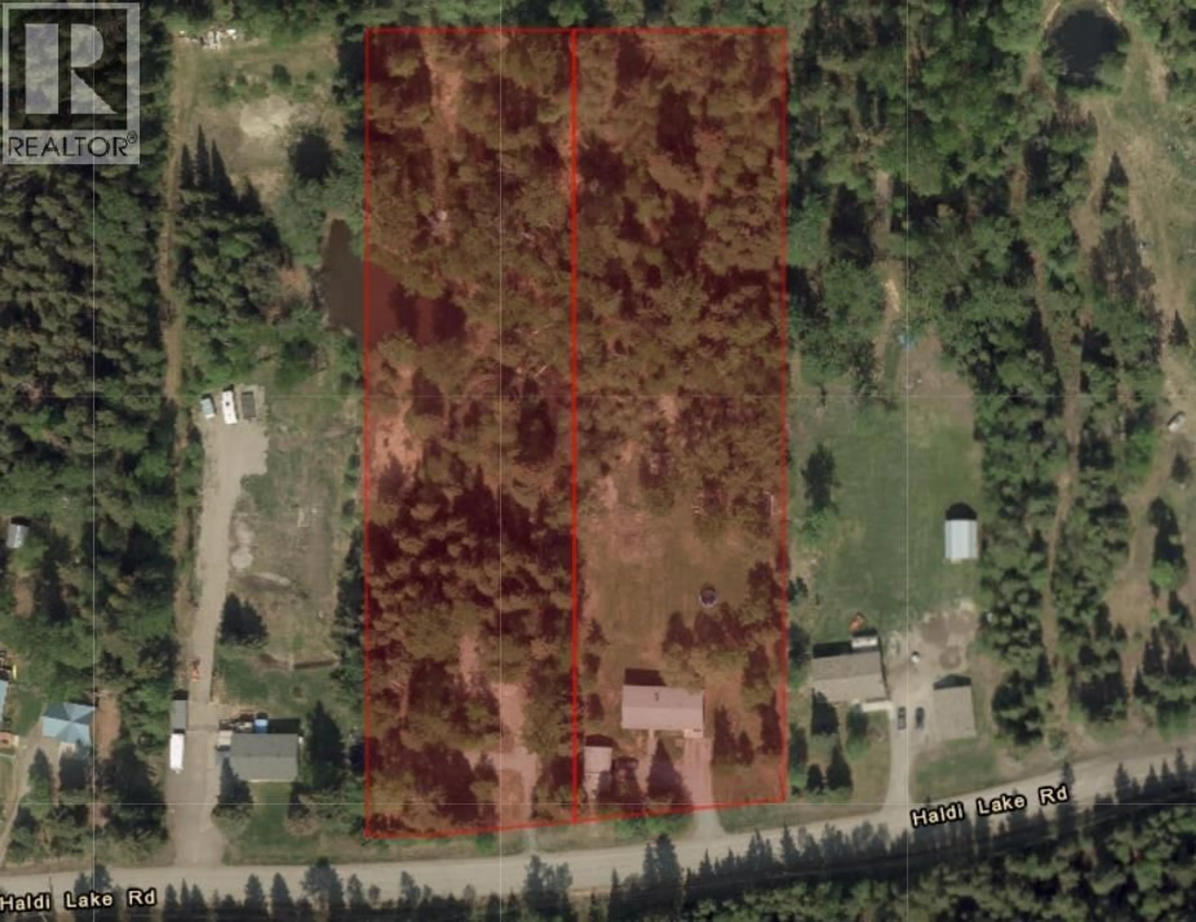 A pic from outside/outdoor area/front of a property/back of a property/a pic from drone, forest/trees view for 9744 HALDI ROAD, Prince George British Columbia V2N6J5