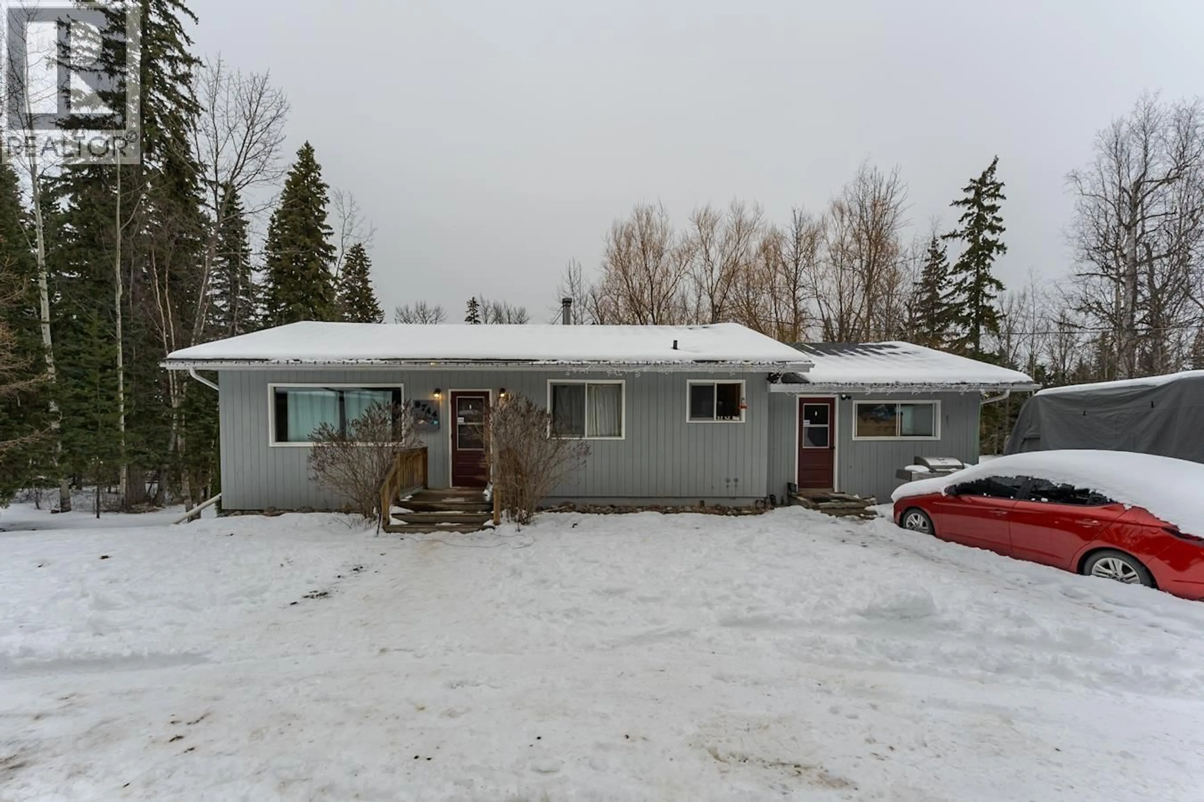 A pic from outside/outdoor area/front of a property/back of a property/a pic from drone, street for 9744 HALDI ROAD, Prince George British Columbia V2N6J5