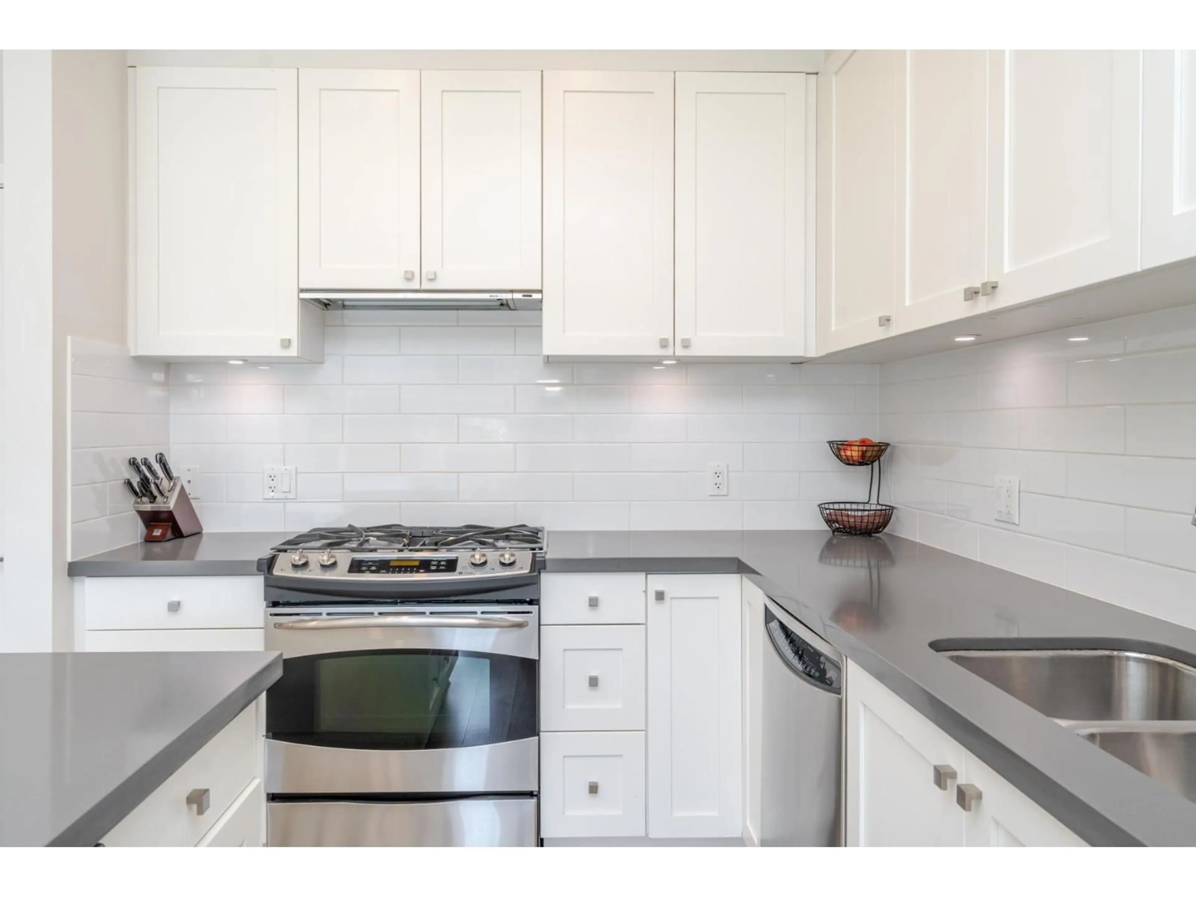 Standard kitchen, ceramic/tile floor for 203 - 15850 26 AVENUE, Surrey British Columbia V3Z2N6