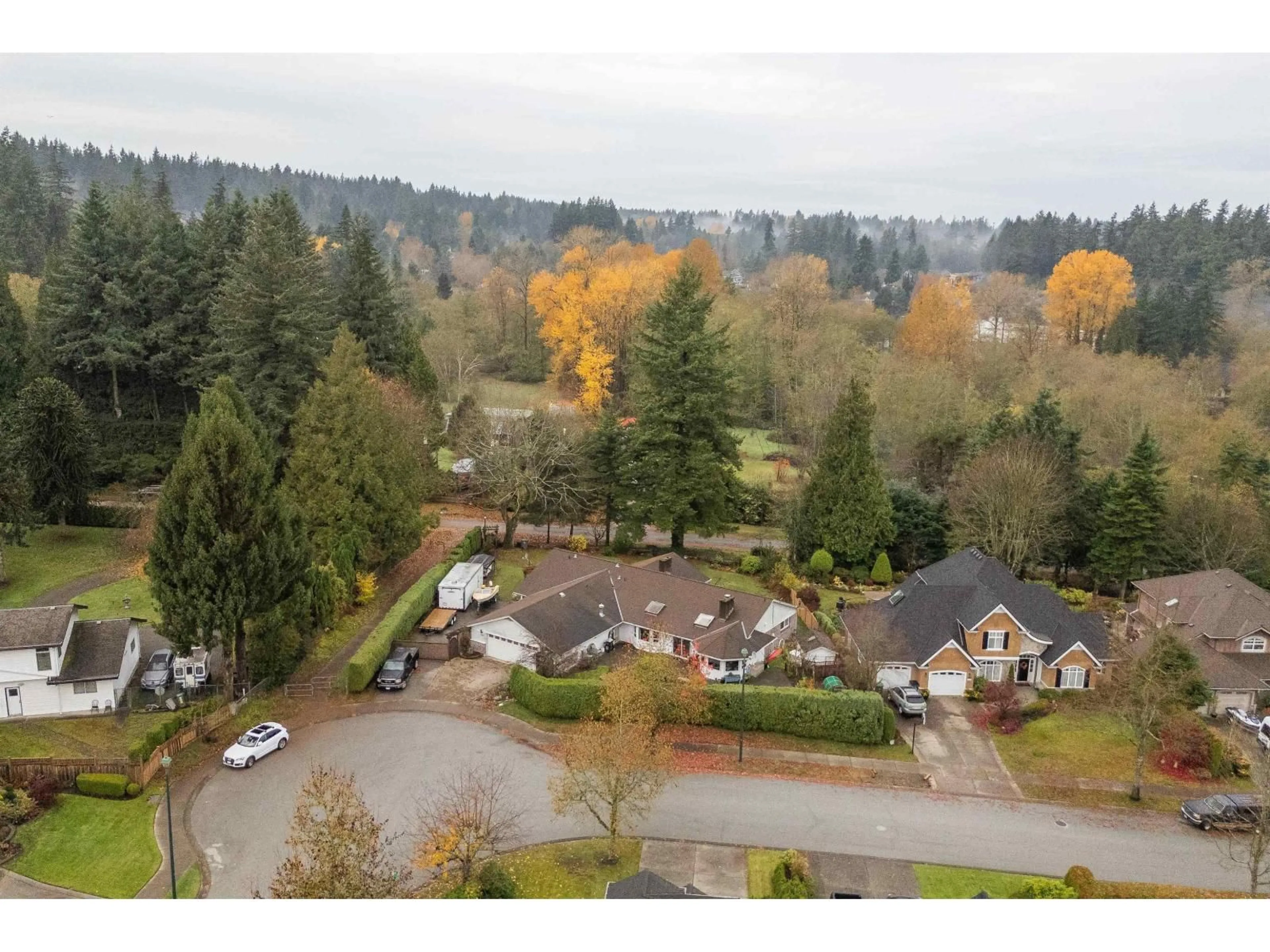 A pic from outside/outdoor area/front of a property/back of a property/a pic from drone, unknown for 3010 SEMIAMHOO TRAIL, Surrey British Columbia V4P1H3