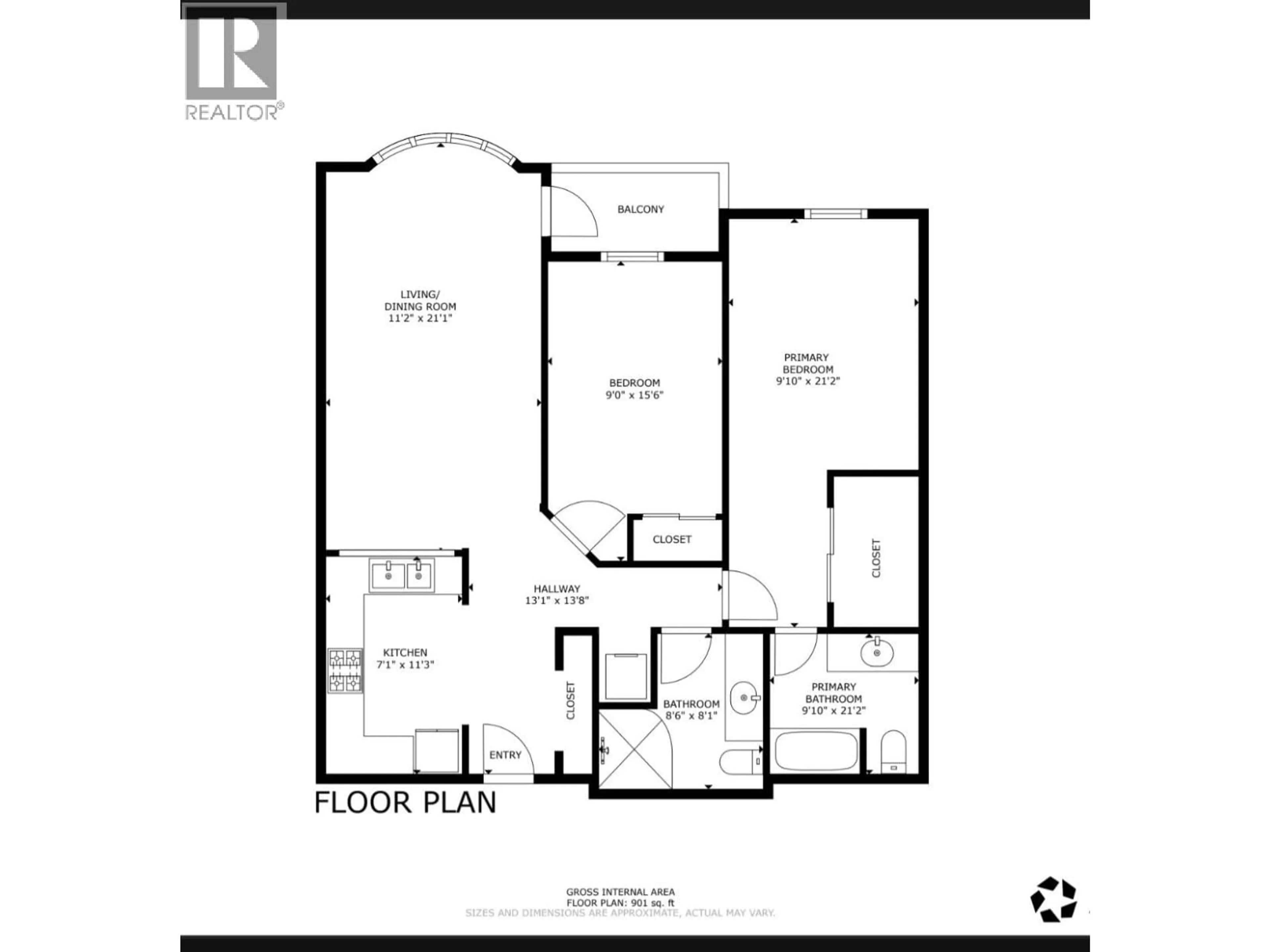Floor plan for 317 - 7800 ST. ALBANS ROAD, Richmond British Columbia V6Y3Y5