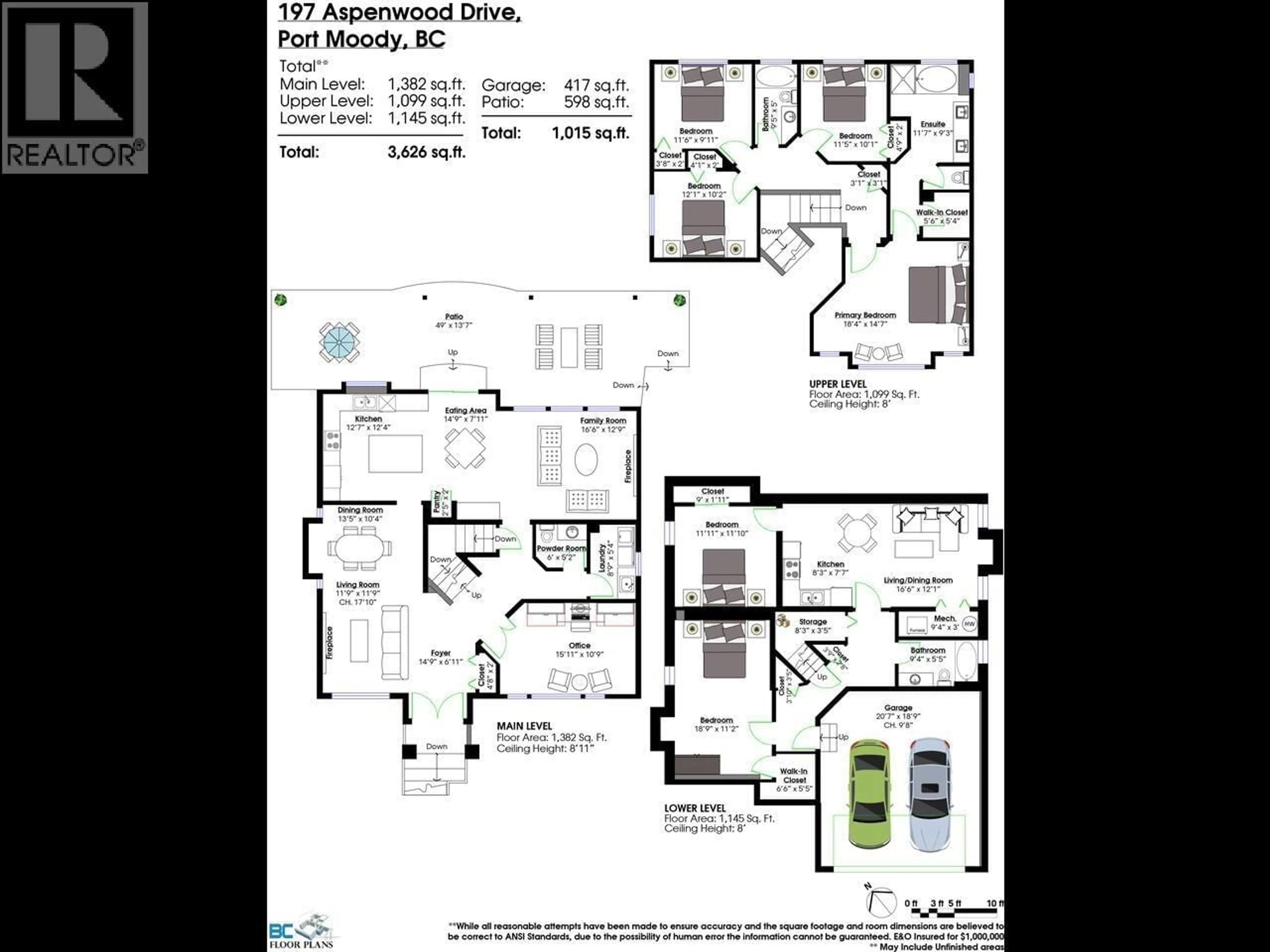 Floor plan for 197 ASPENWOOD DRIVE, Port Moody British Columbia V3H5A7