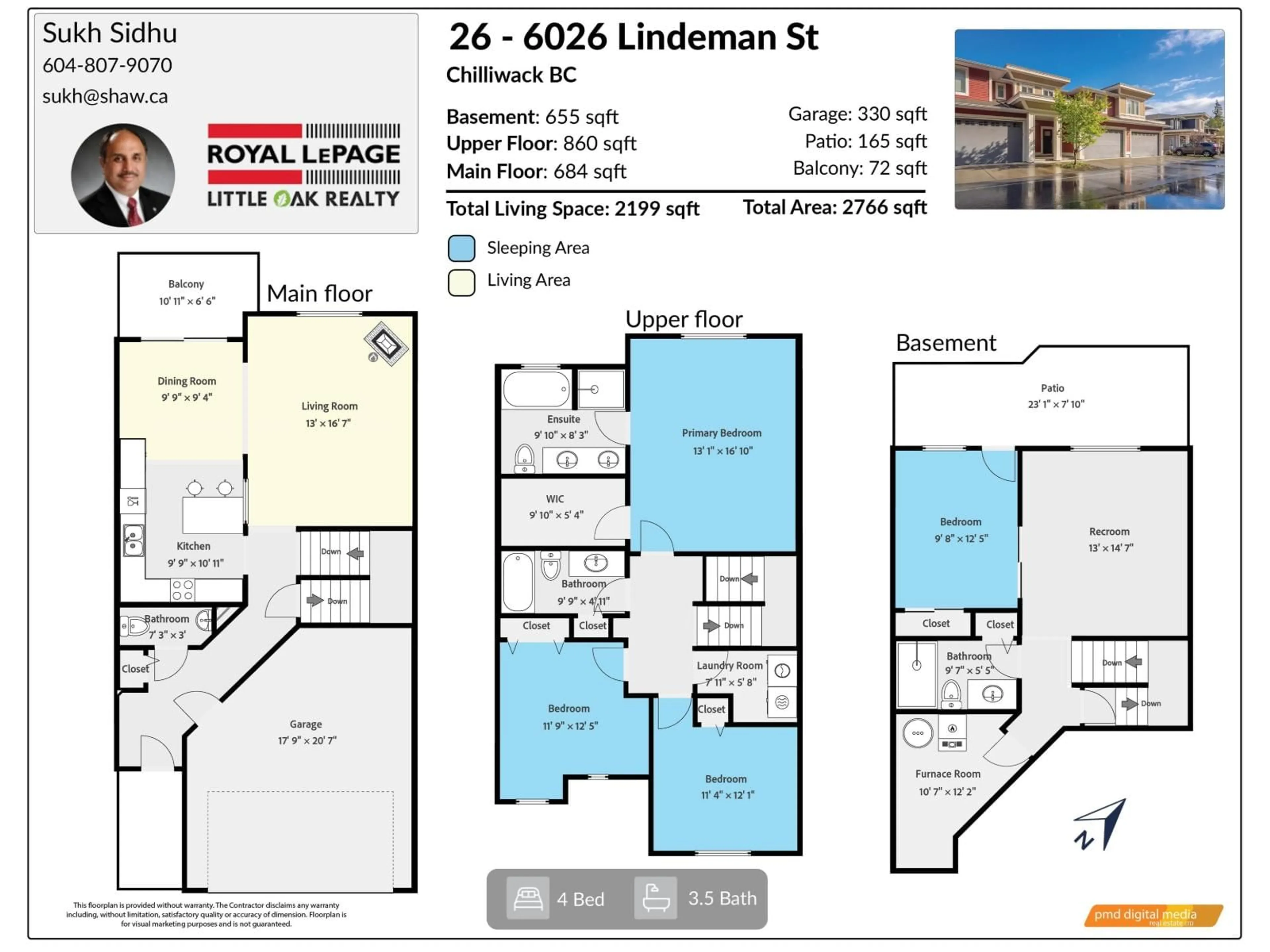 Floor plan for 26 - 6026 LINDEMAN STREET, Chilliwack British Columbia V2R0W1