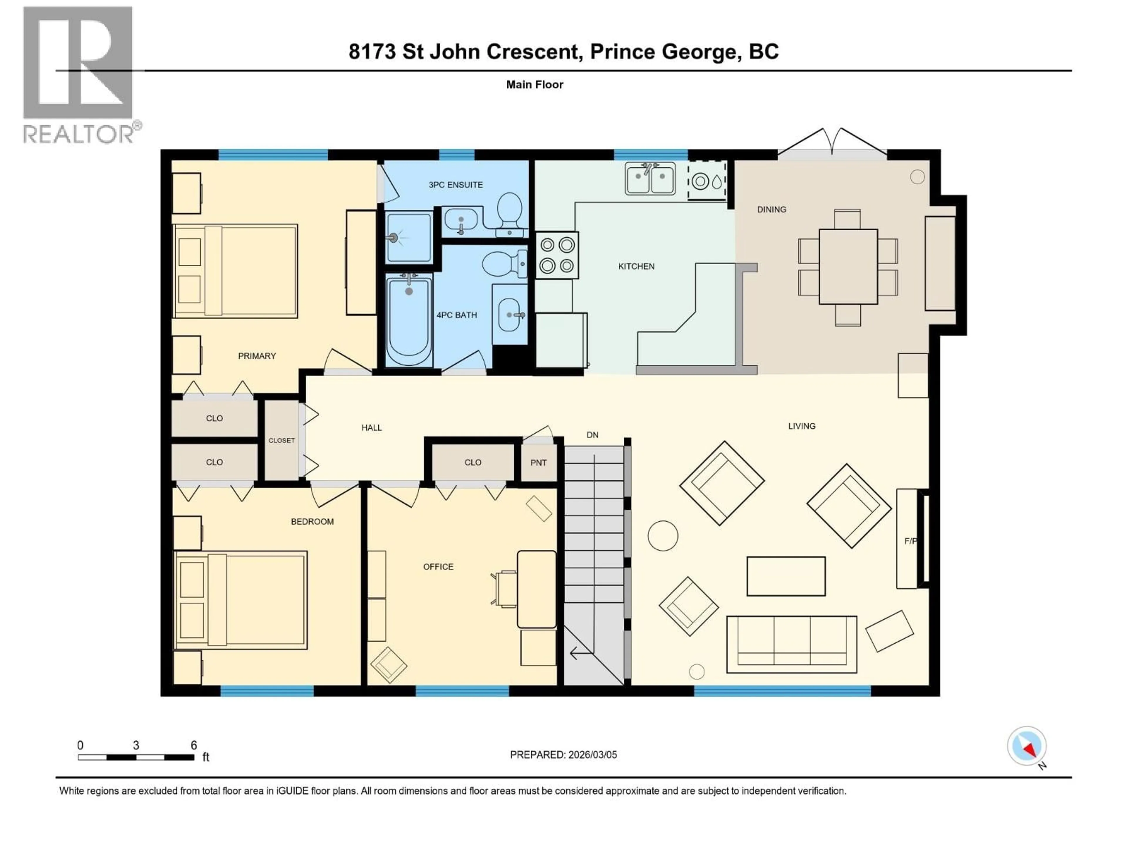 Floor plan for 8173 ST JOHN CRESCENT, Prince George British Columbia V2N4H6