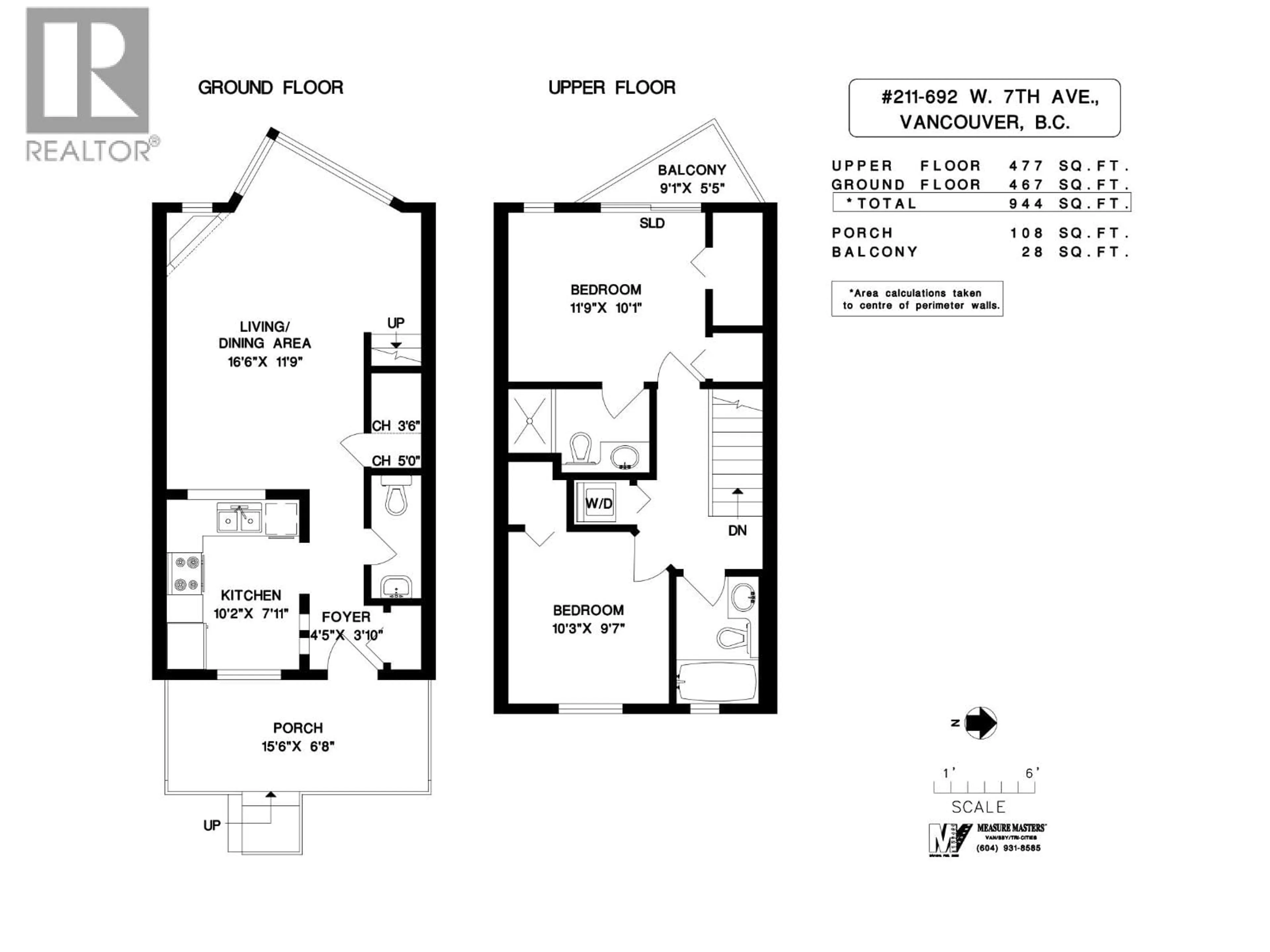 Floor plan for 211 - 692 7TH AVENUE, Vancouver British Columbia V5Z1B5