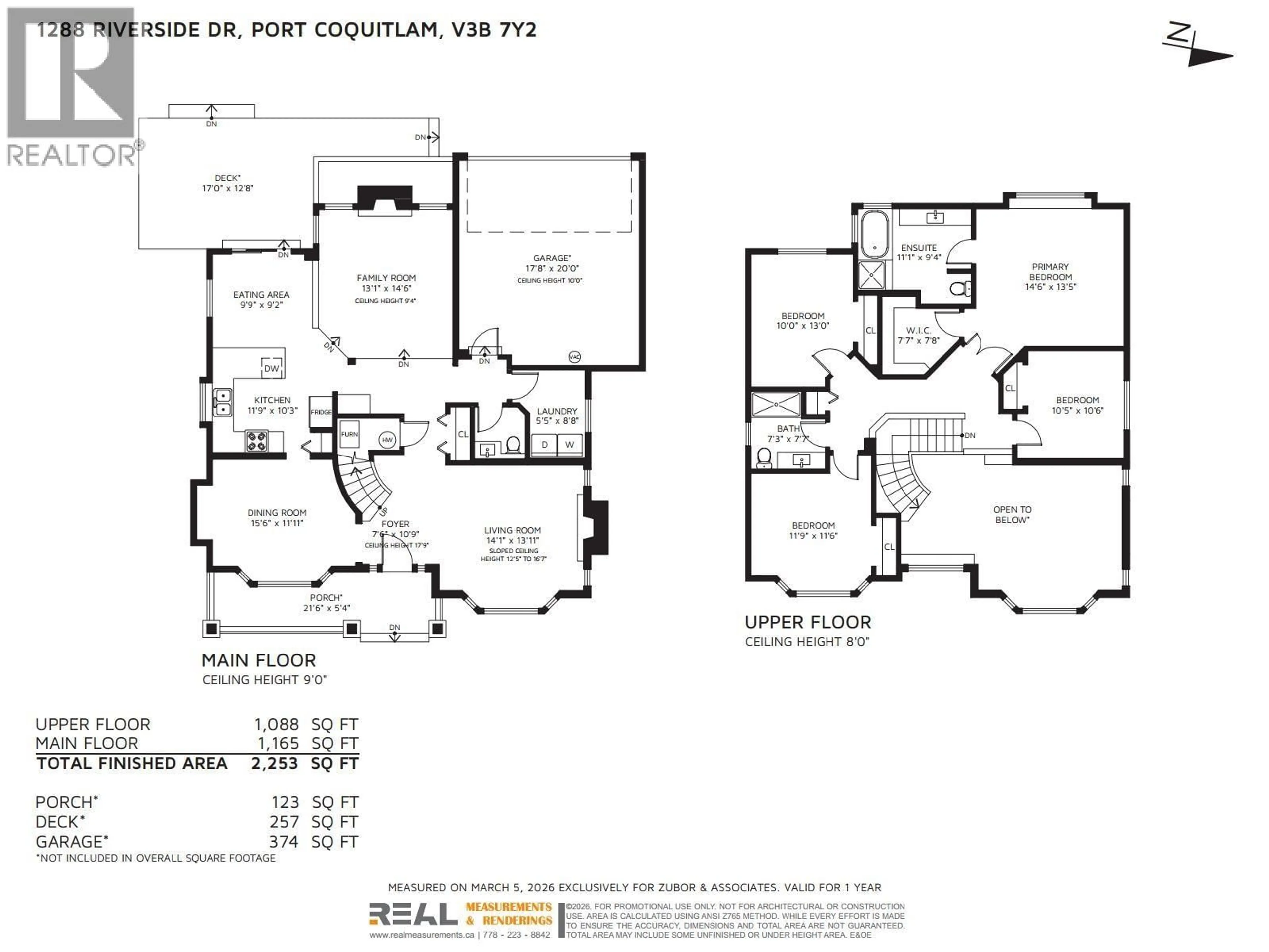 Floor plan for 1288 RIVERSIDE DRIVE, Port Coquitlam British Columbia V3B7Y2
