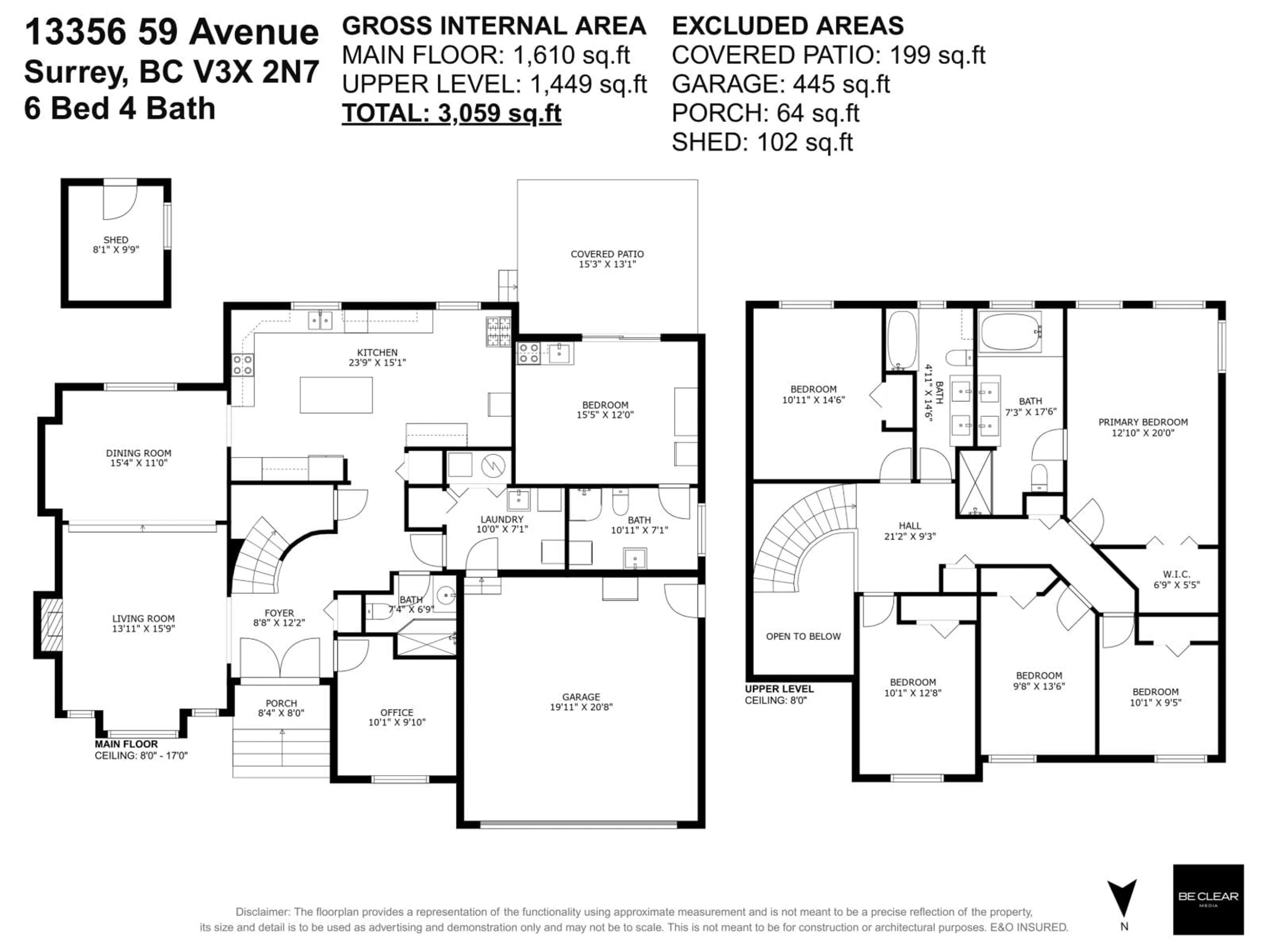 Floor plan for 13356 59 AVENUE, Surrey British Columbia V3X2N7