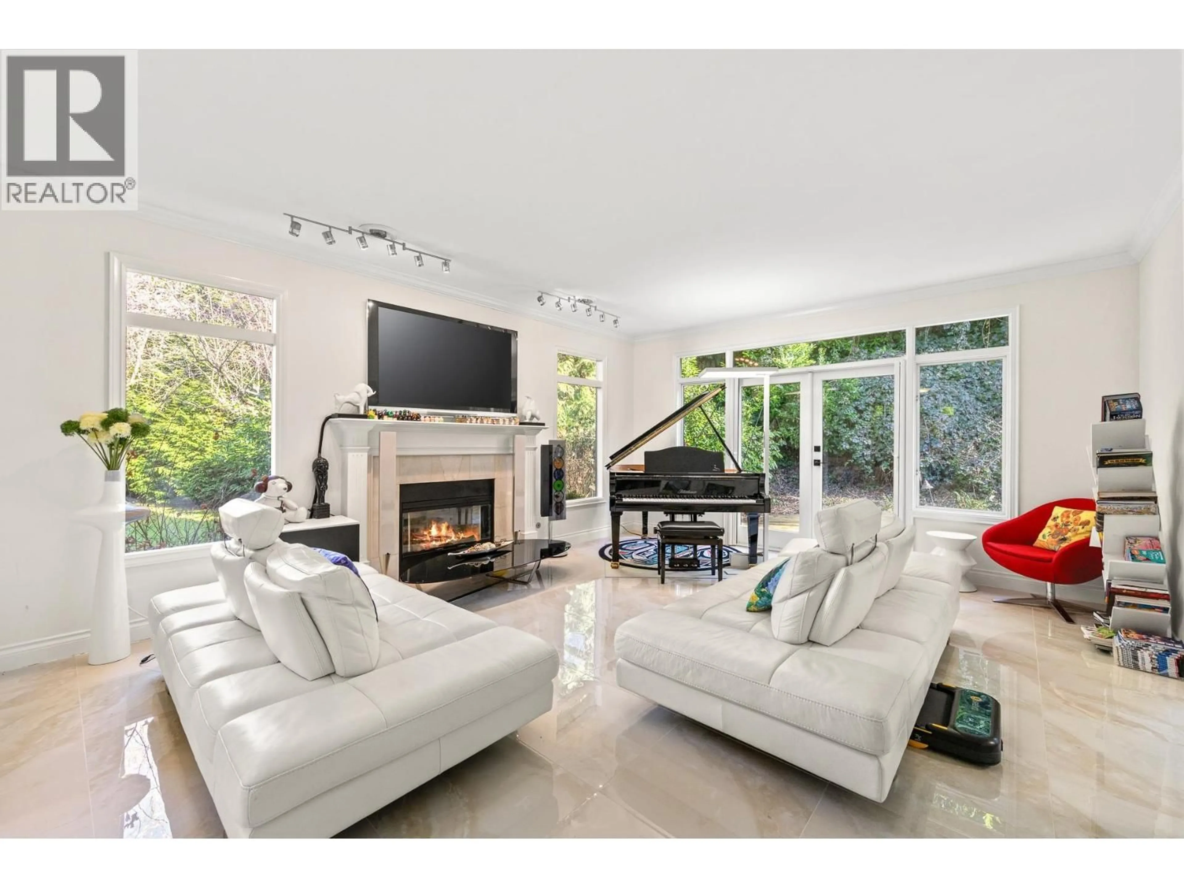 Living room with furniture, ceramic/tile floor for 8208 TUGBOAT PLACE, Vancouver British Columbia V6P6P8