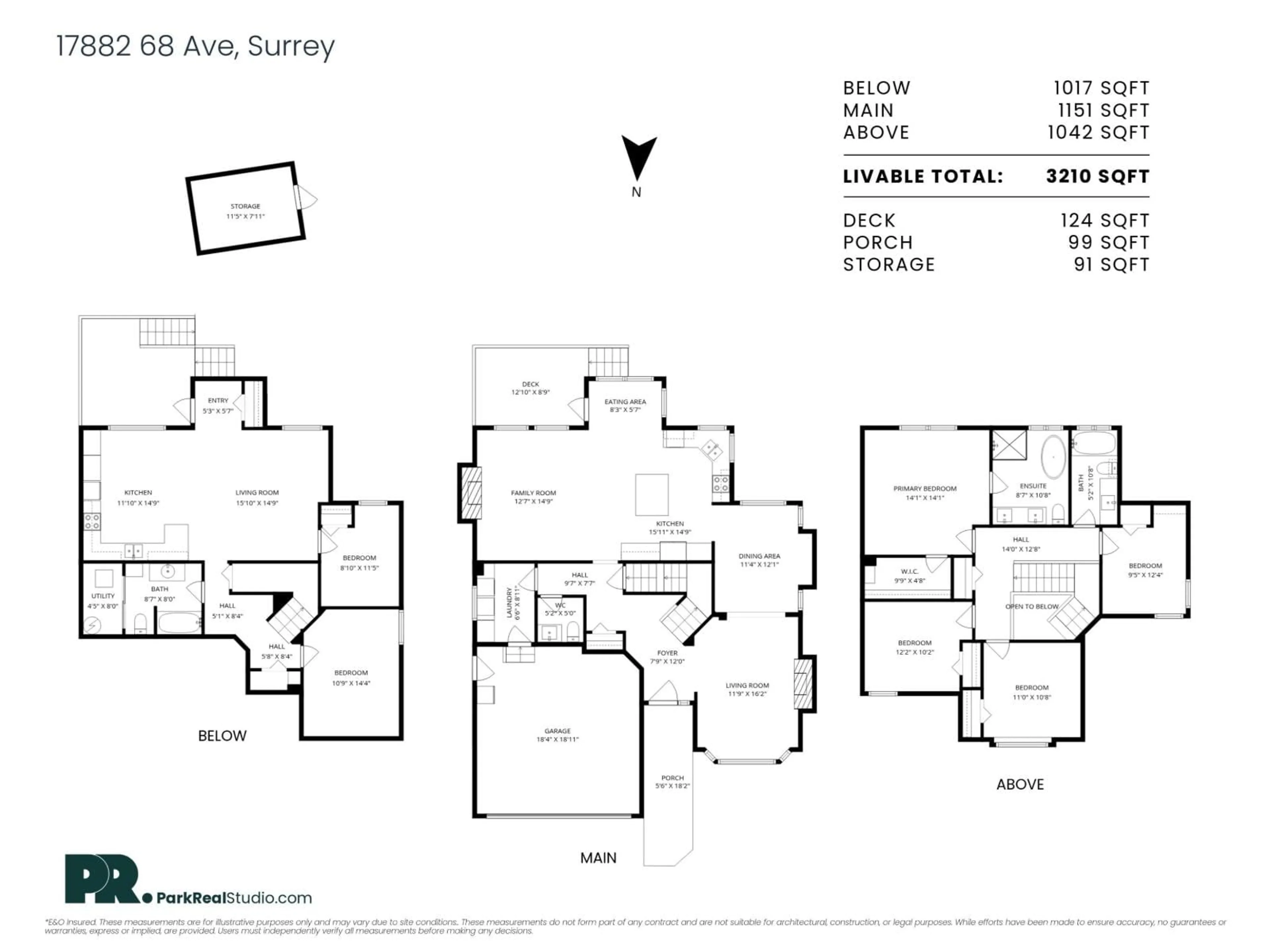 Floor plan for 17882 68 AVENUE, Surrey British Columbia V3S9E2