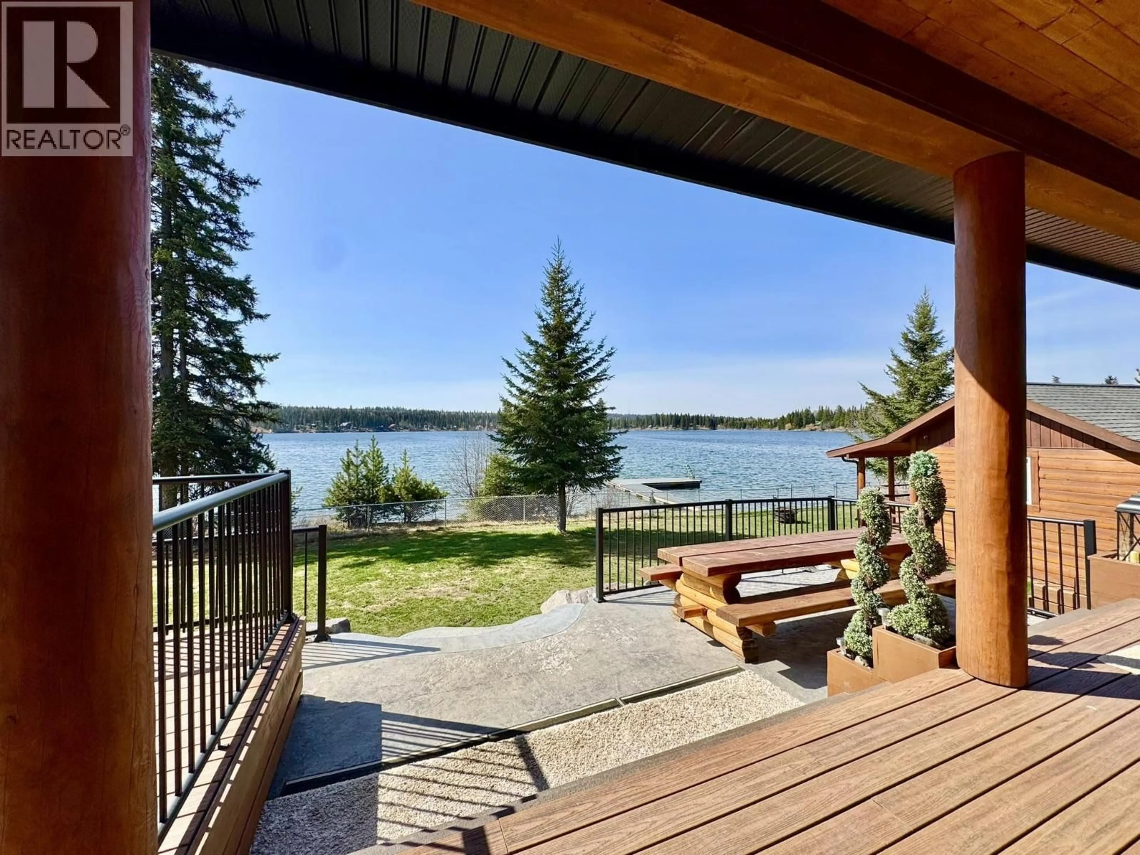 Patio, water/lake/river/ocean view for 7578 BURGESS ROAD, Deka Lake / Sulphurous / Hathaway Lakes British Columbia V0K1X3