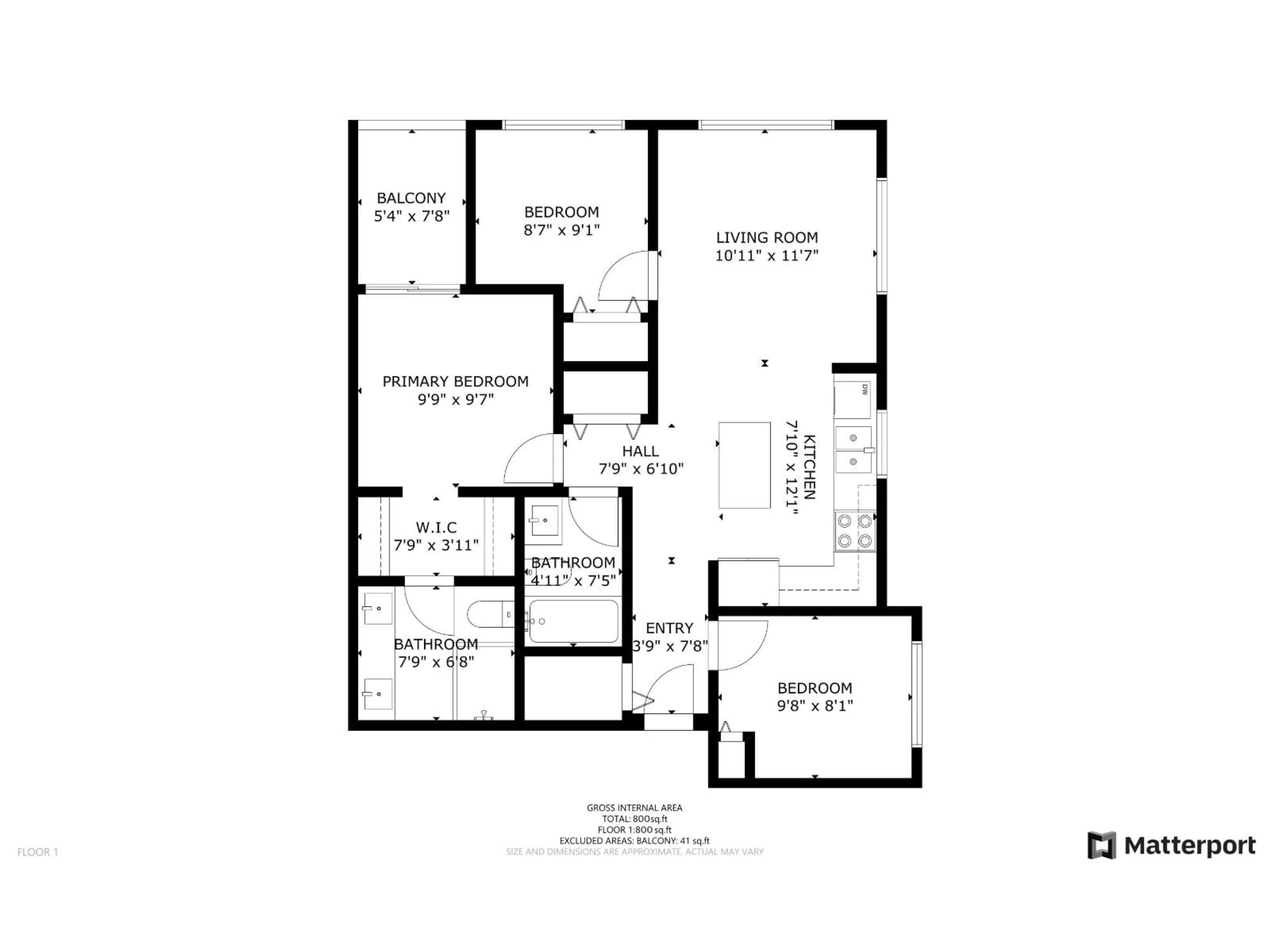 Floor plan for 516 - 15858 FRASER HIGHWAY, Surrey British Columbia V4N6X4