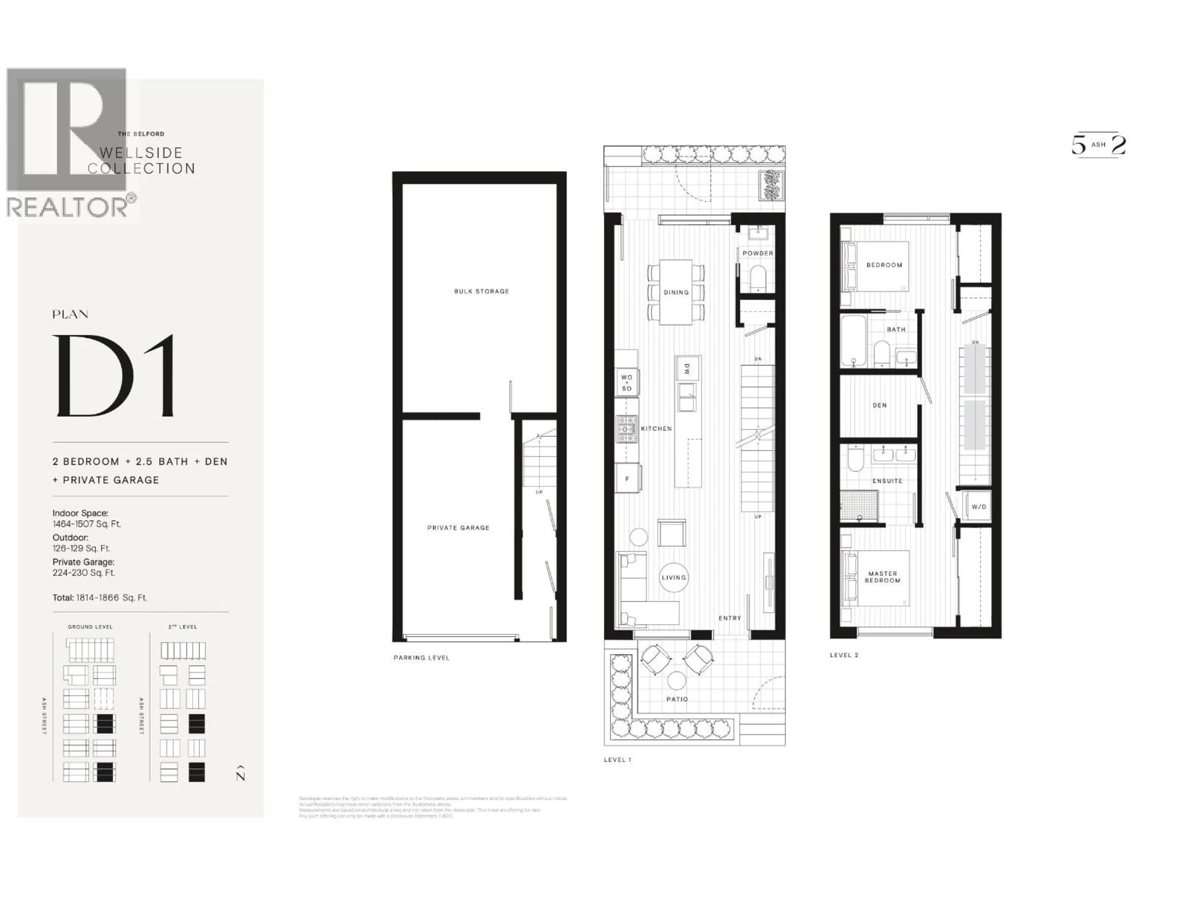 Floor plan for 116 - 6988 ASH STREET, Vancouver British Columbia V6P3K4