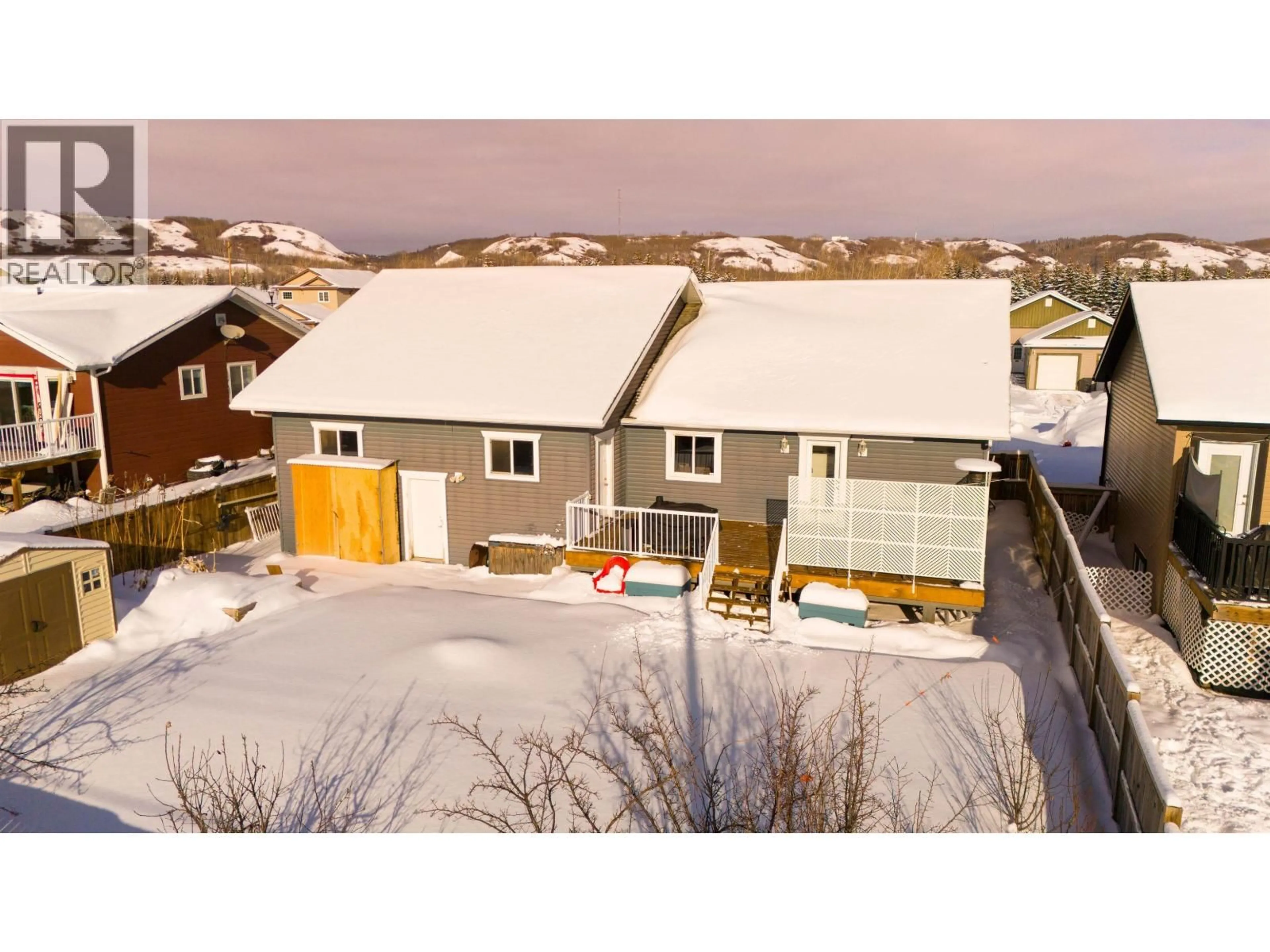 A pic from outside/outdoor area/front of a property/back of a property/a pic from drone, street for 10232 97 STREET, Taylor British Columbia V0C1H0