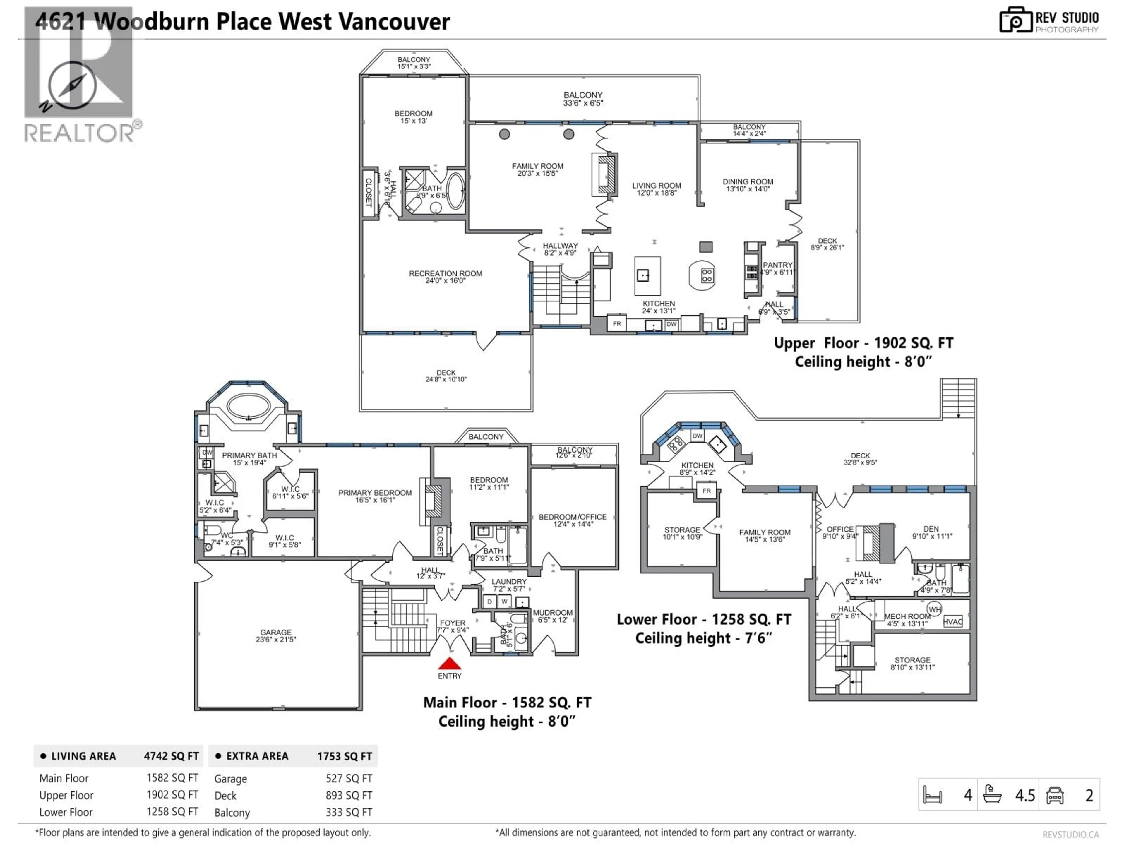 Floor plan for 4621 WOODBURN PLACE, West Vancouver British Columbia V7S2W8