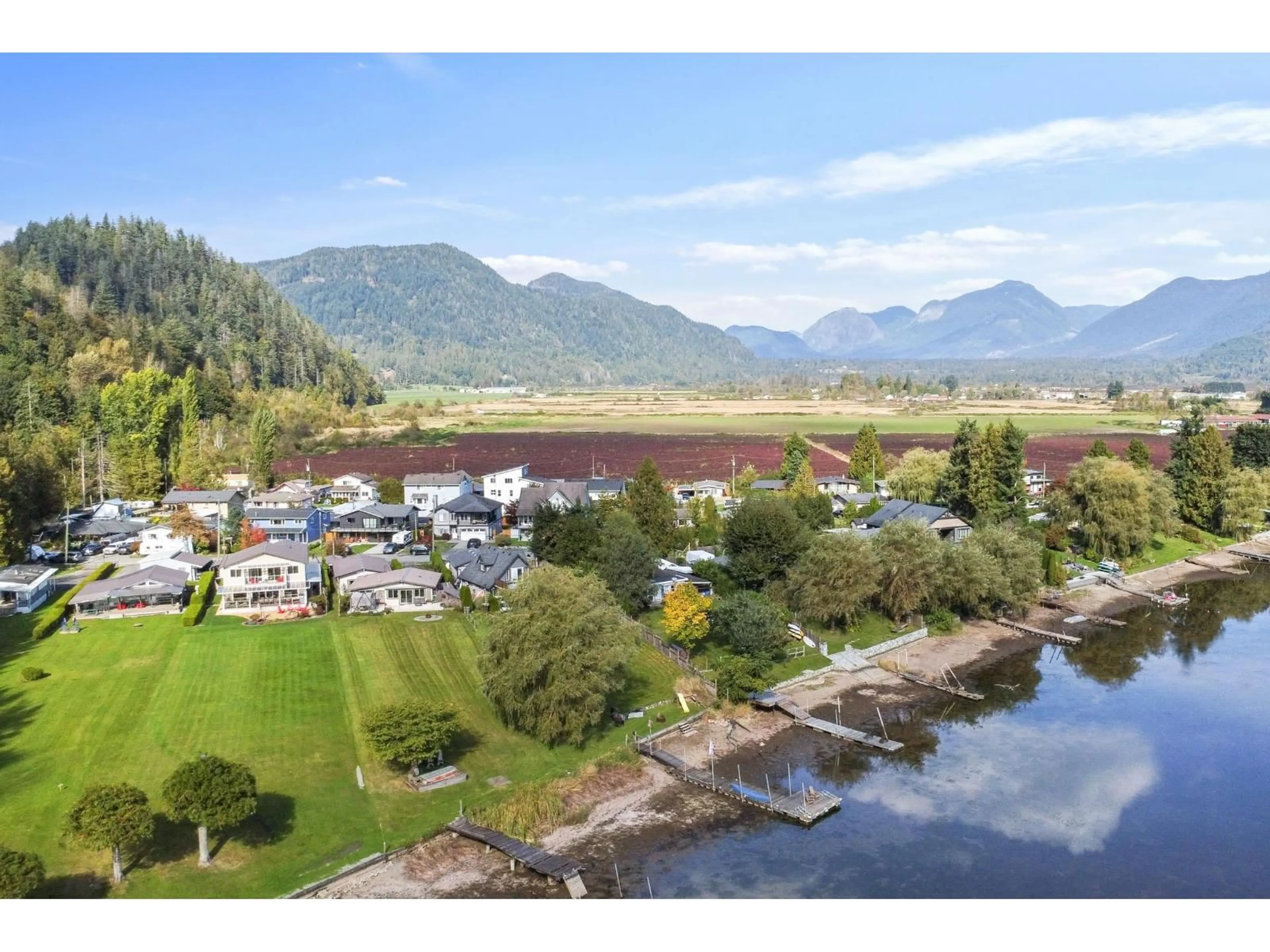 A pic from outside/outdoor area/front of a property/back of a property/a pic from drone, water/lake/river/ocean view for 35042 SWARD ROAD, Mission British Columbia V2V7H2