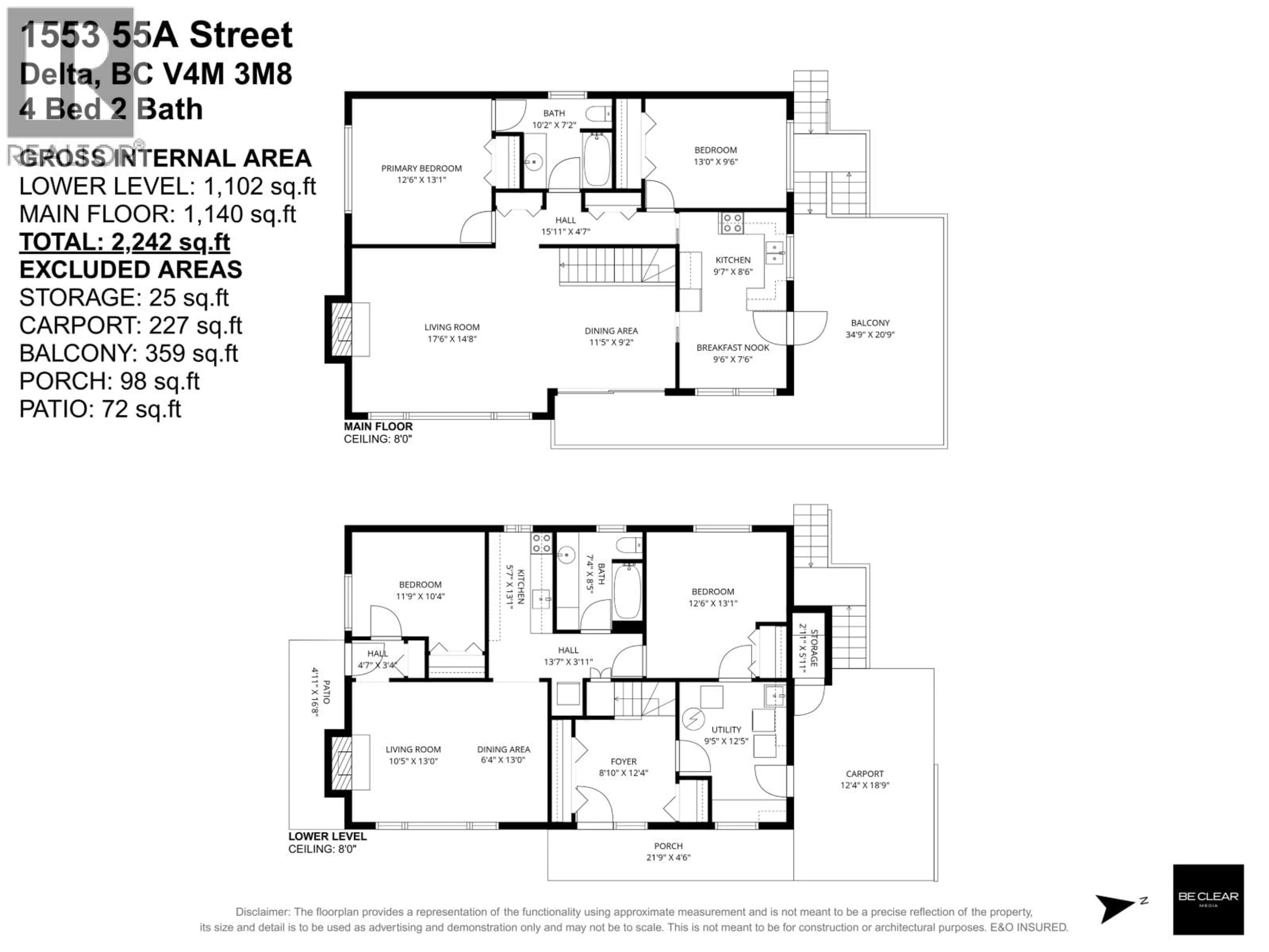 Floor plan for 1553 55A STREET, Delta British Columbia V4M3M8