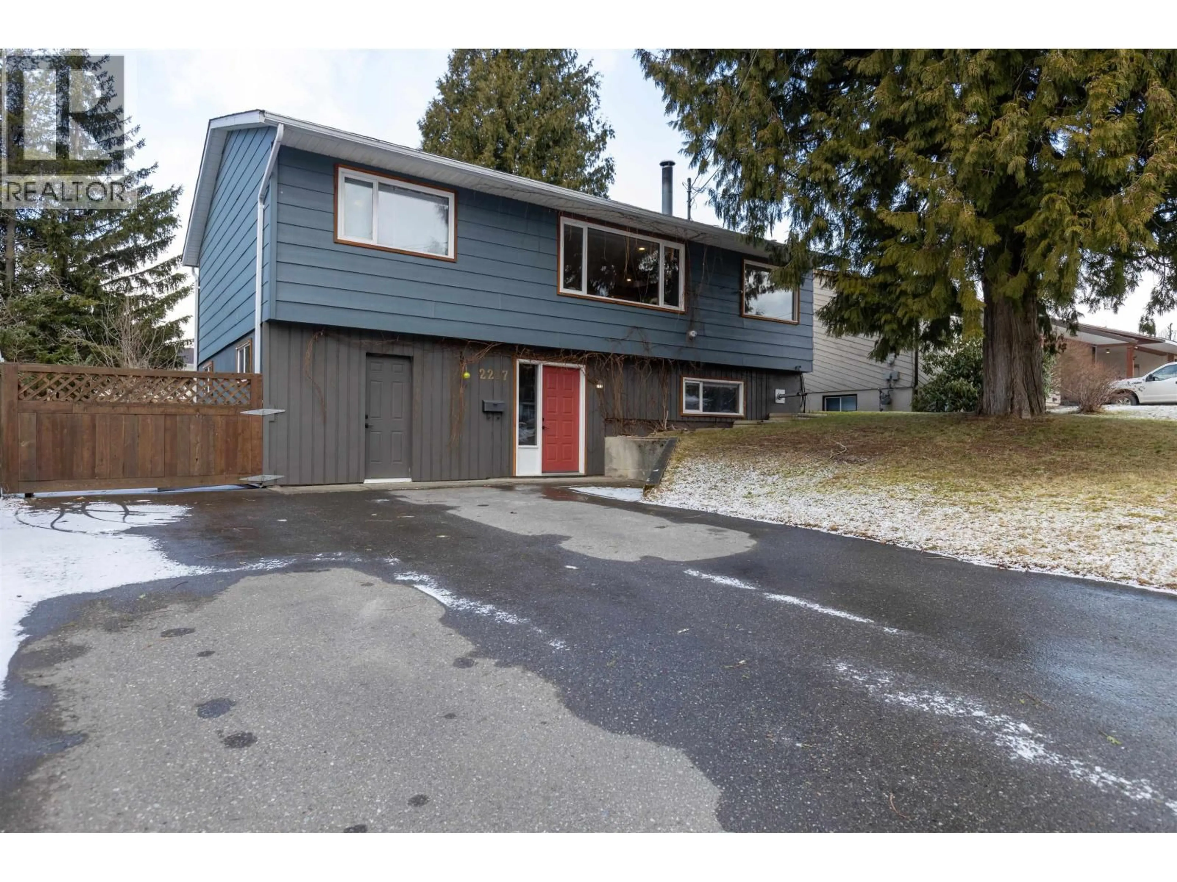 Home with vinyl exterior material, street for 2217 EVERGREEN STREET, Terrace British Columbia V8G4S6