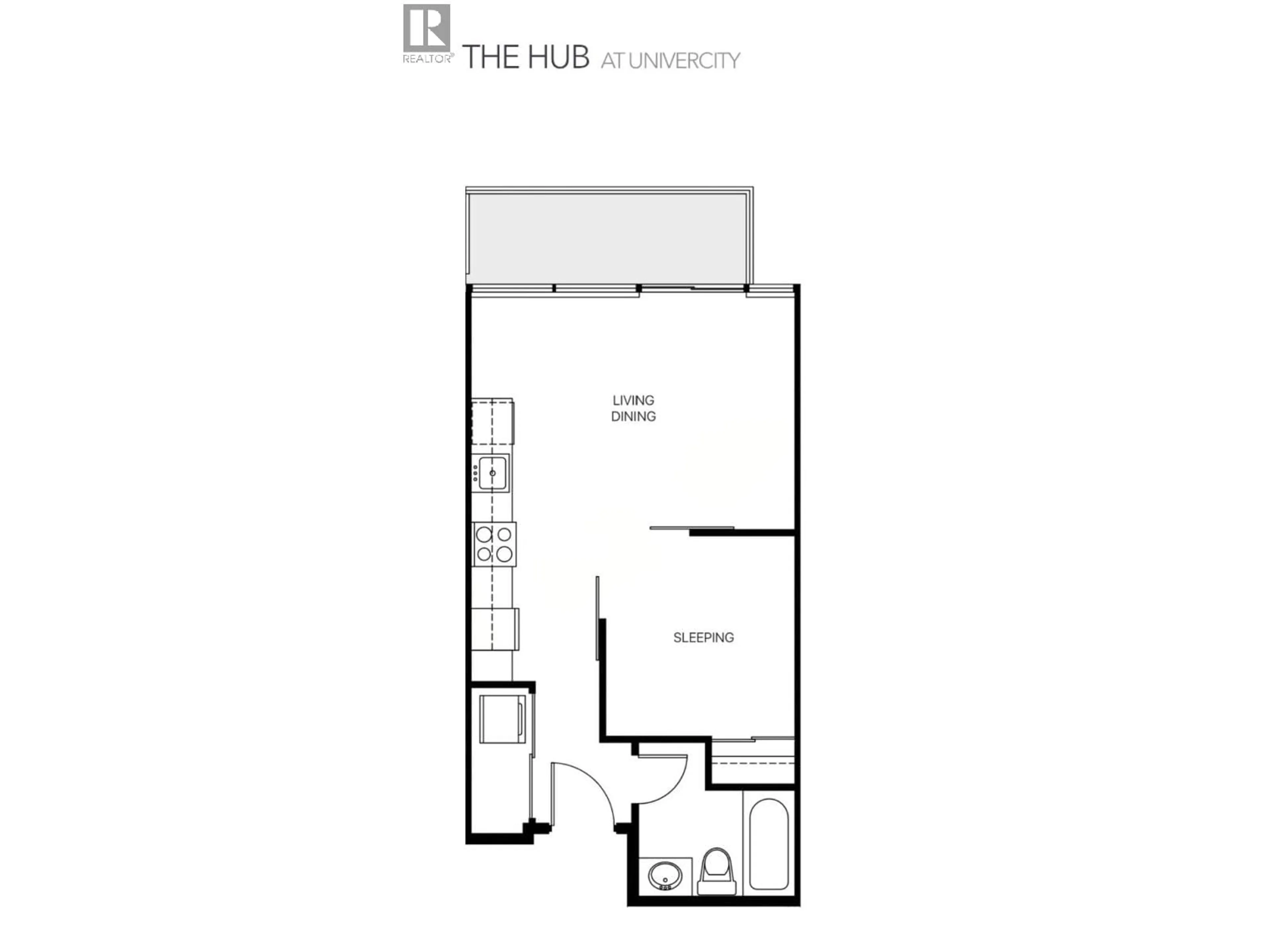 Floor plan for 417 - 9009 CORNERSTONE MEWS, Burnaby British Columbia V5A0B9