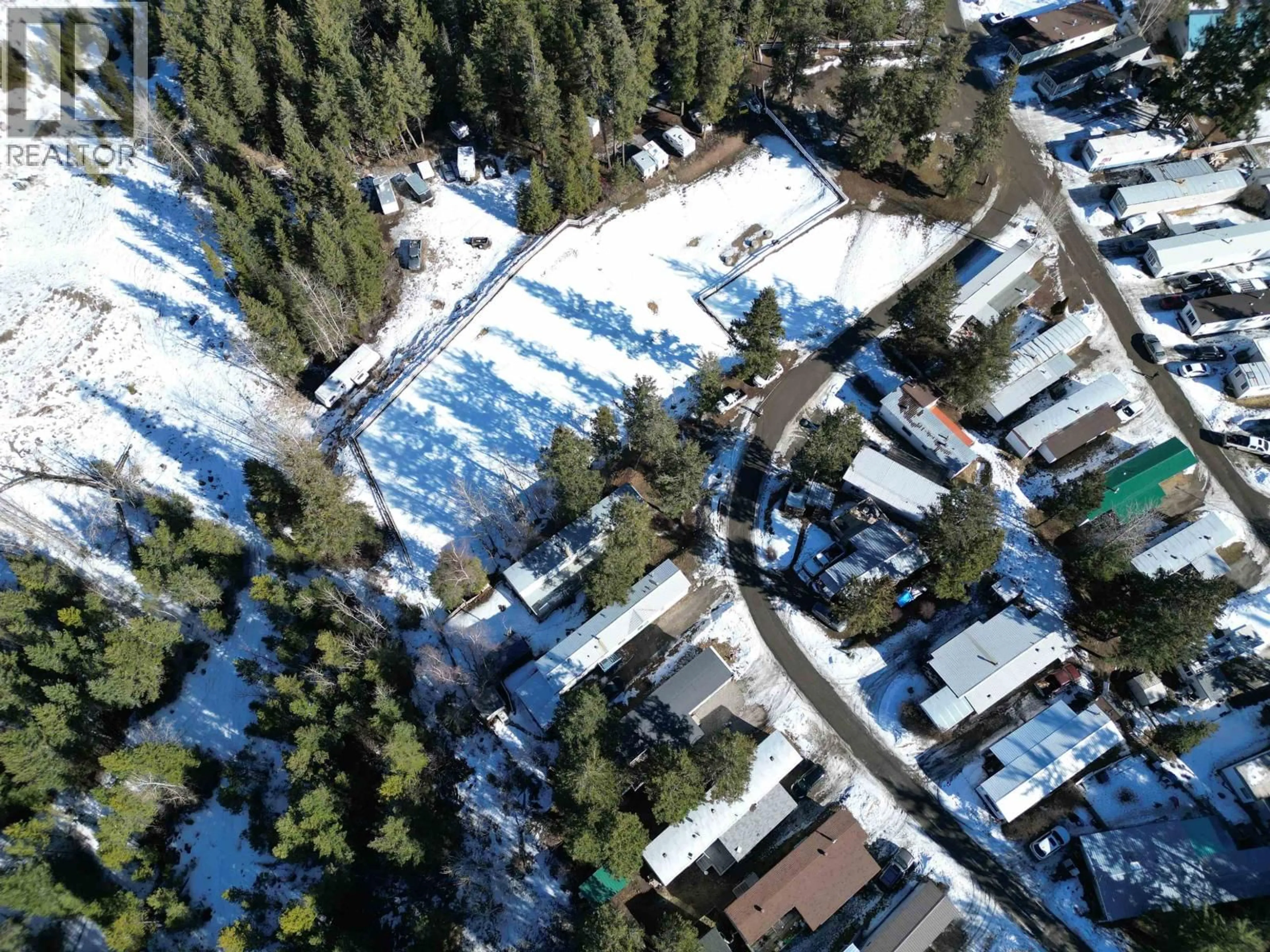 A pic from outside/outdoor area/front of a property/back of a property/a pic from drone, street for 226 - 1427 DOG CREEK ROAD, Williams Lake British Columbia V2G3H3