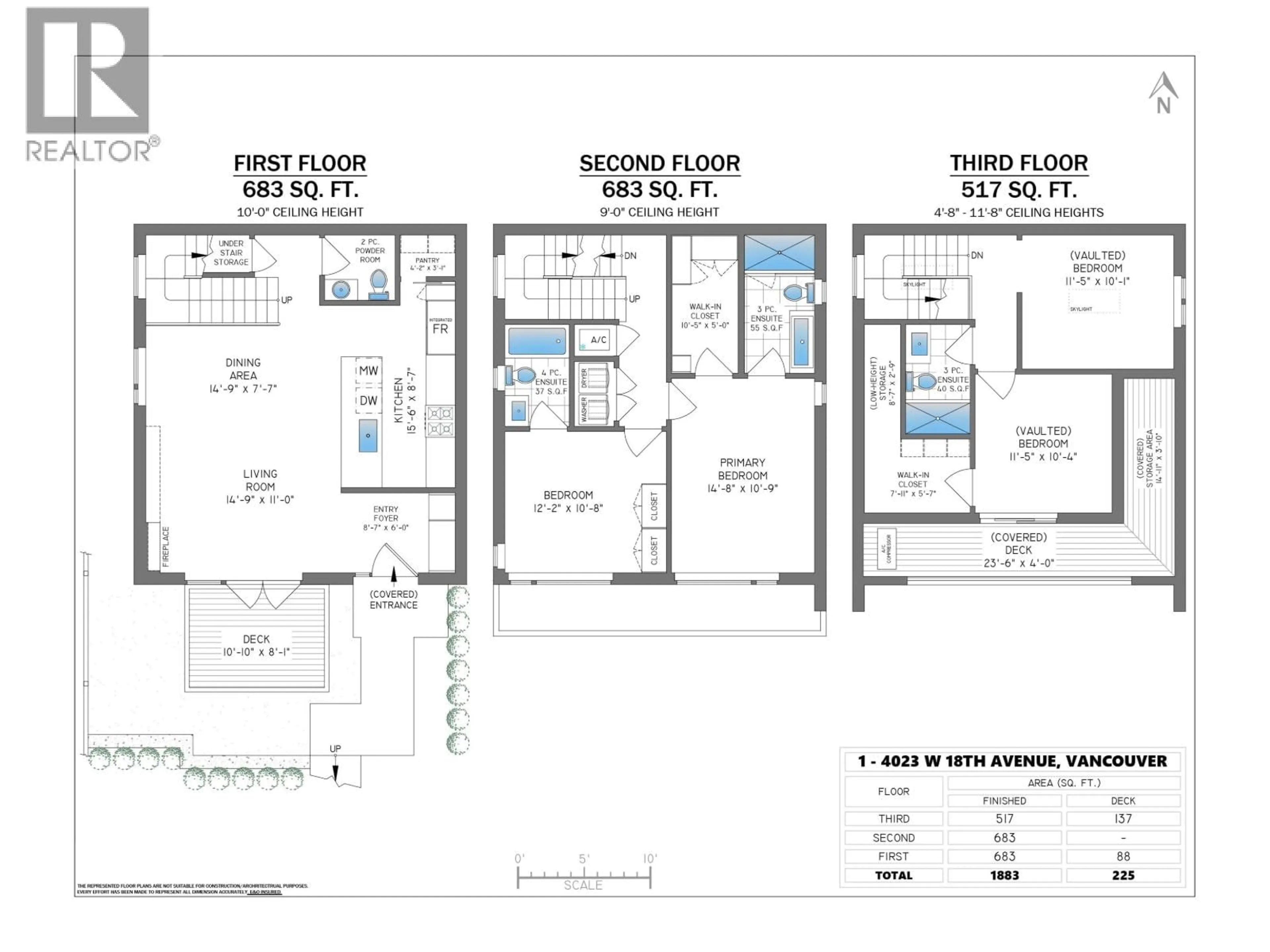 Floor plan for 1 - 4023 18TH AVENUE, Vancouver British Columbia V6S1B9