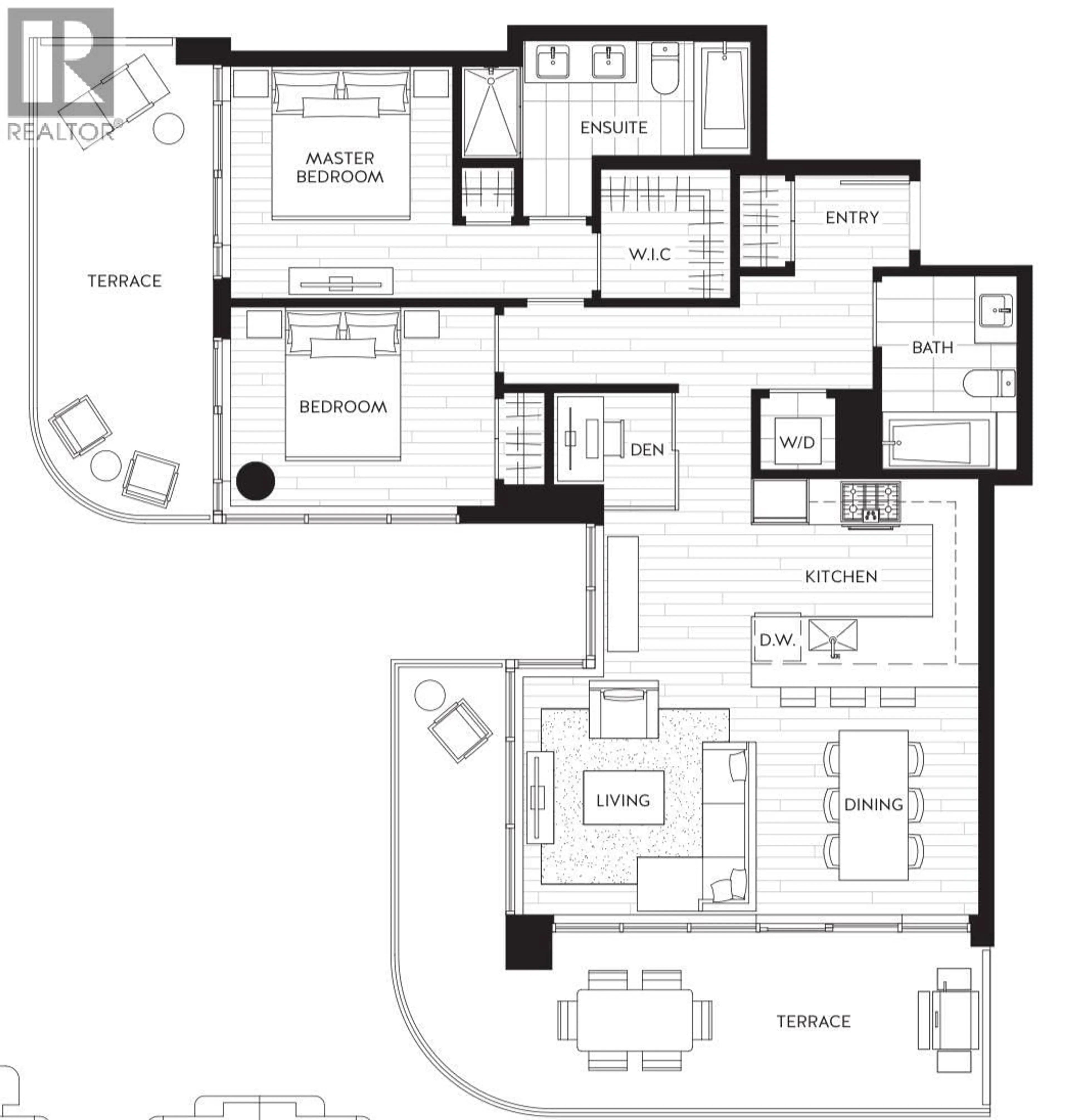 Floor plan for 3105 - 5333 GORING STREET, Burnaby British Columbia V5B3A2