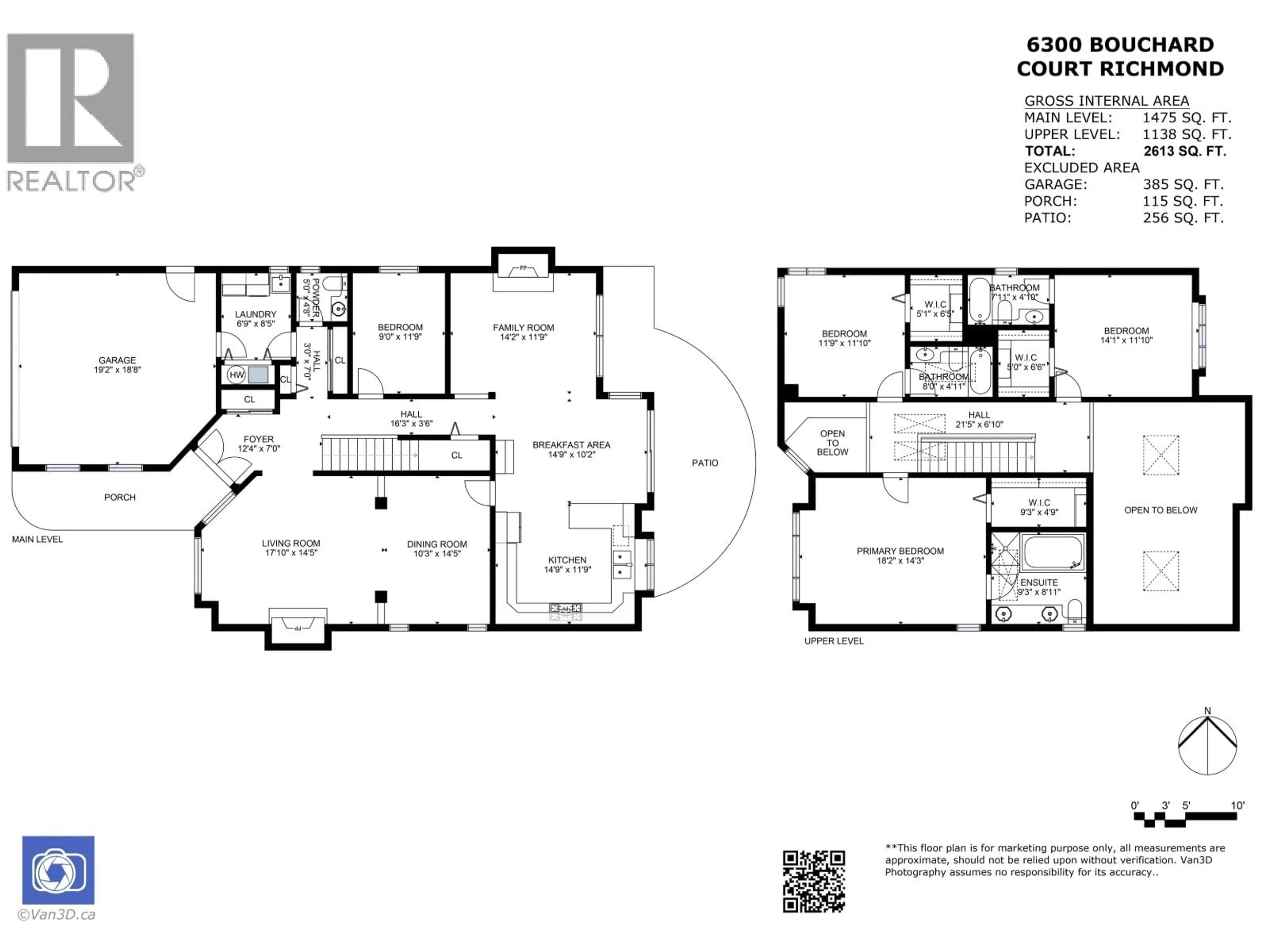 Floor plan for 6300 BOUCHARD COURT, Richmond British Columbia V7C5H4
