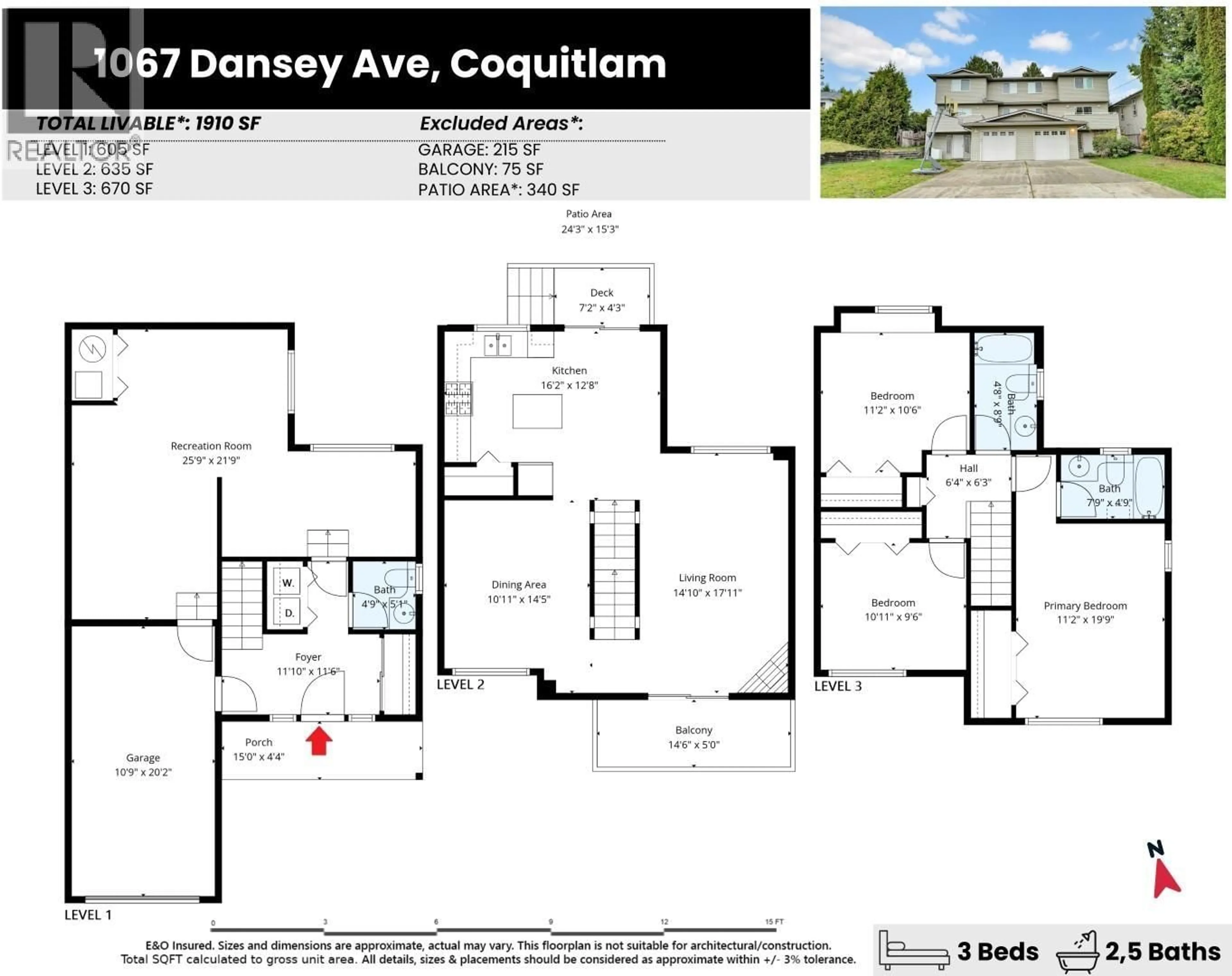 Floor plan for 1067 DANSEY AVENUE, Coquitlam British Columbia V3K3H2