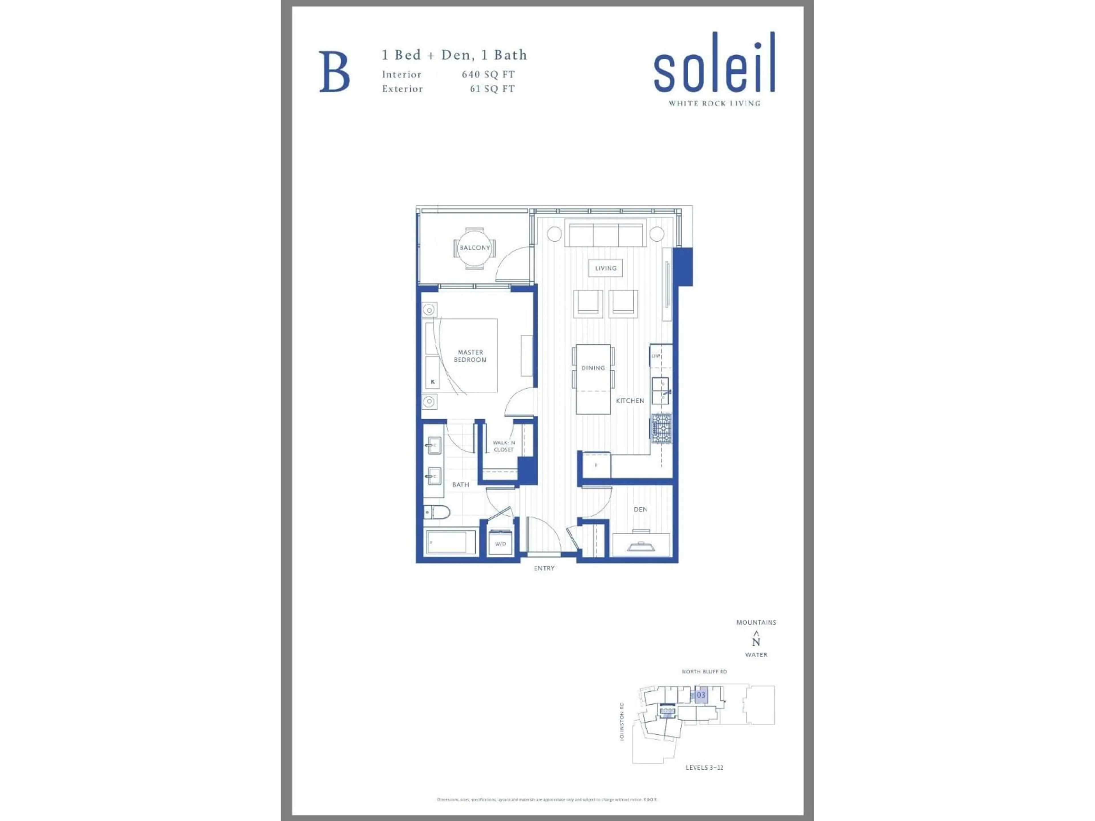 Floor plan for 303 - 1588 JOHNSTON ROAD, White Rock British Columbia V4B0C5