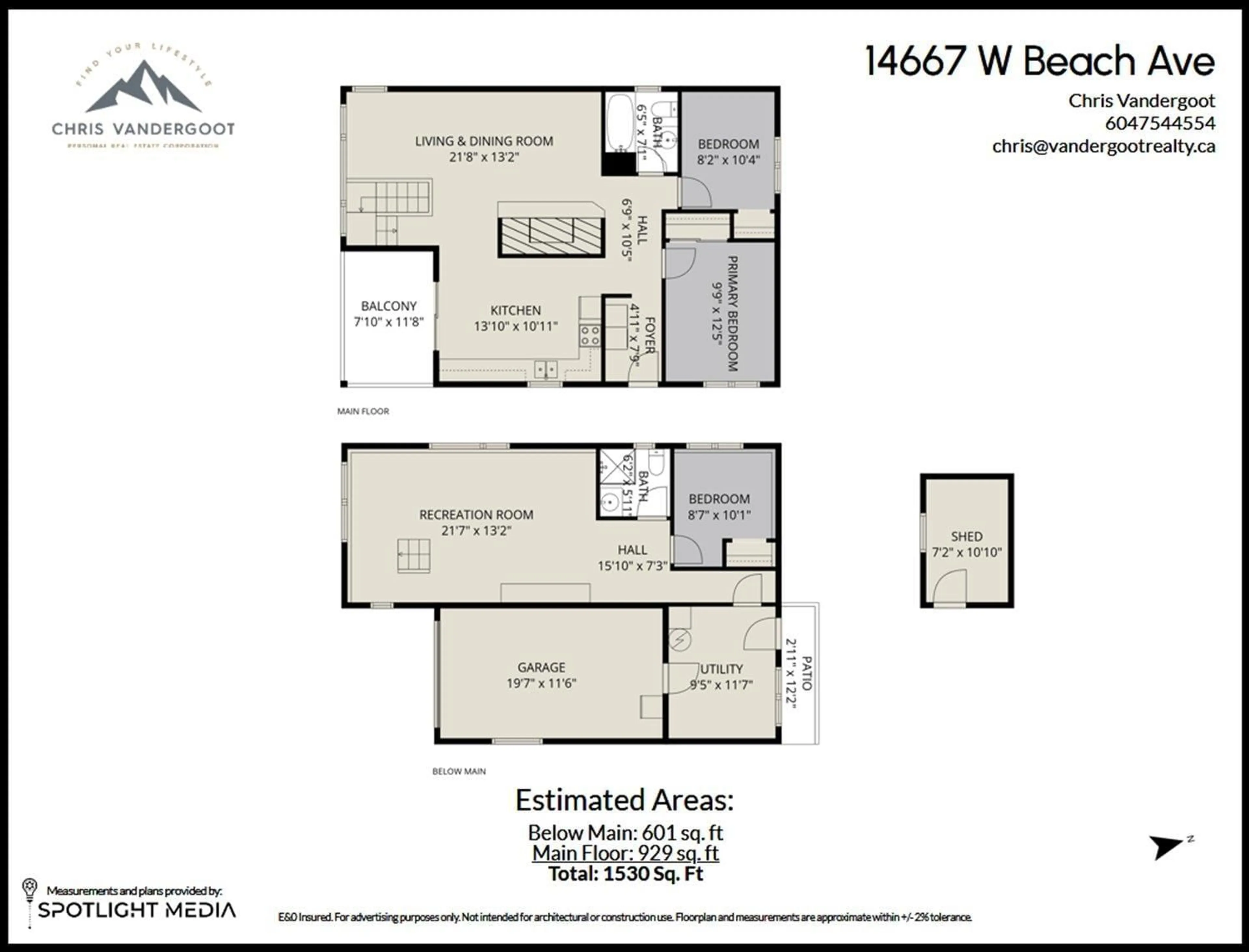 Floor plan for 14667 BEACH AVENUE WEST, White Rock British Columbia V4B2T9