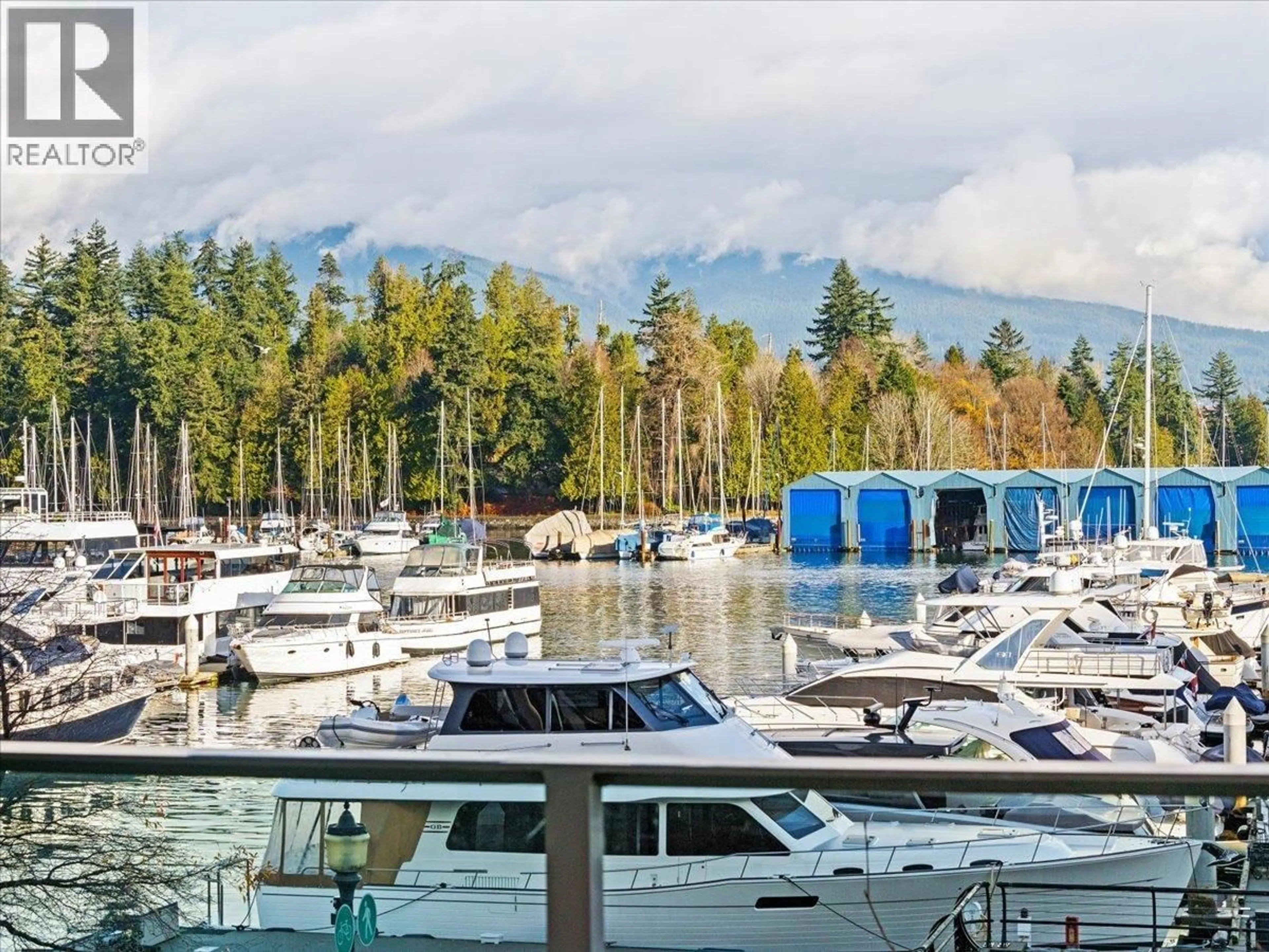 Patio, water/lake/river/ocean view for 205 - 1717 BAYSHORE DRIVE, Vancouver British Columbia V6G3H3