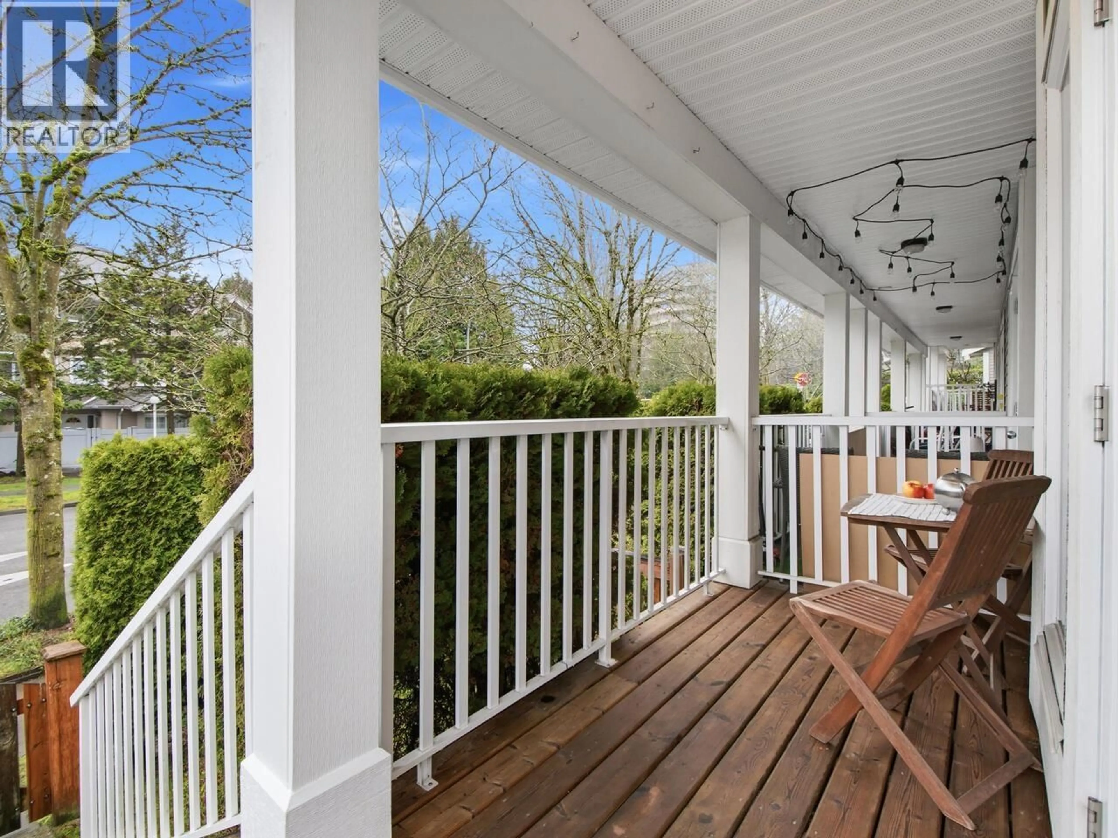 Patio, water/lake/river/ocean view for 1 - 7136 18TH AVENUE, Burnaby British Columbia V3N1H1