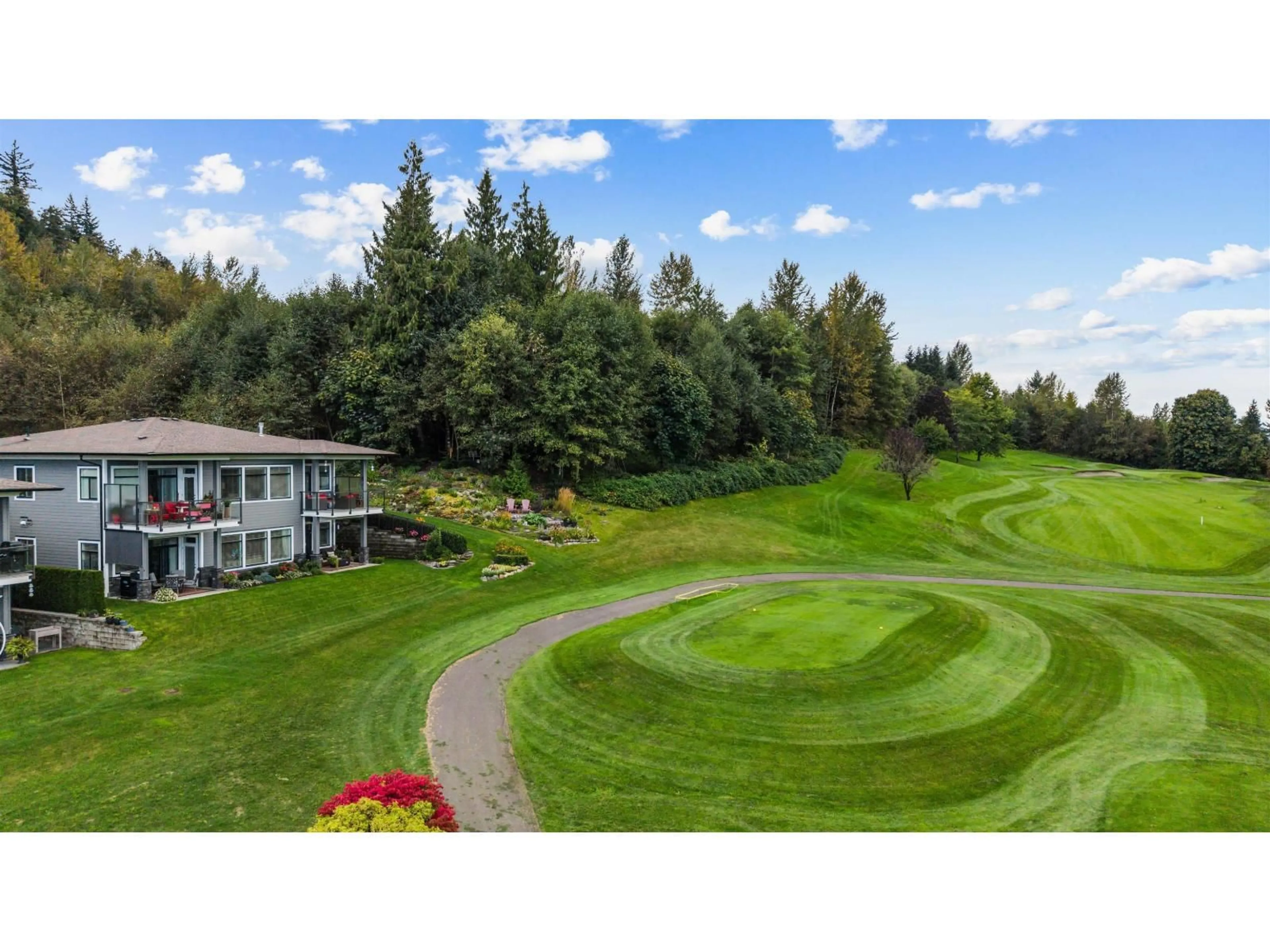 A pic from outside/outdoor area/front of a property/back of a property/a pic from drone, mountain view for 129 - 51096 FALLS COURT, Chilliwack British Columbia V4Z1K7