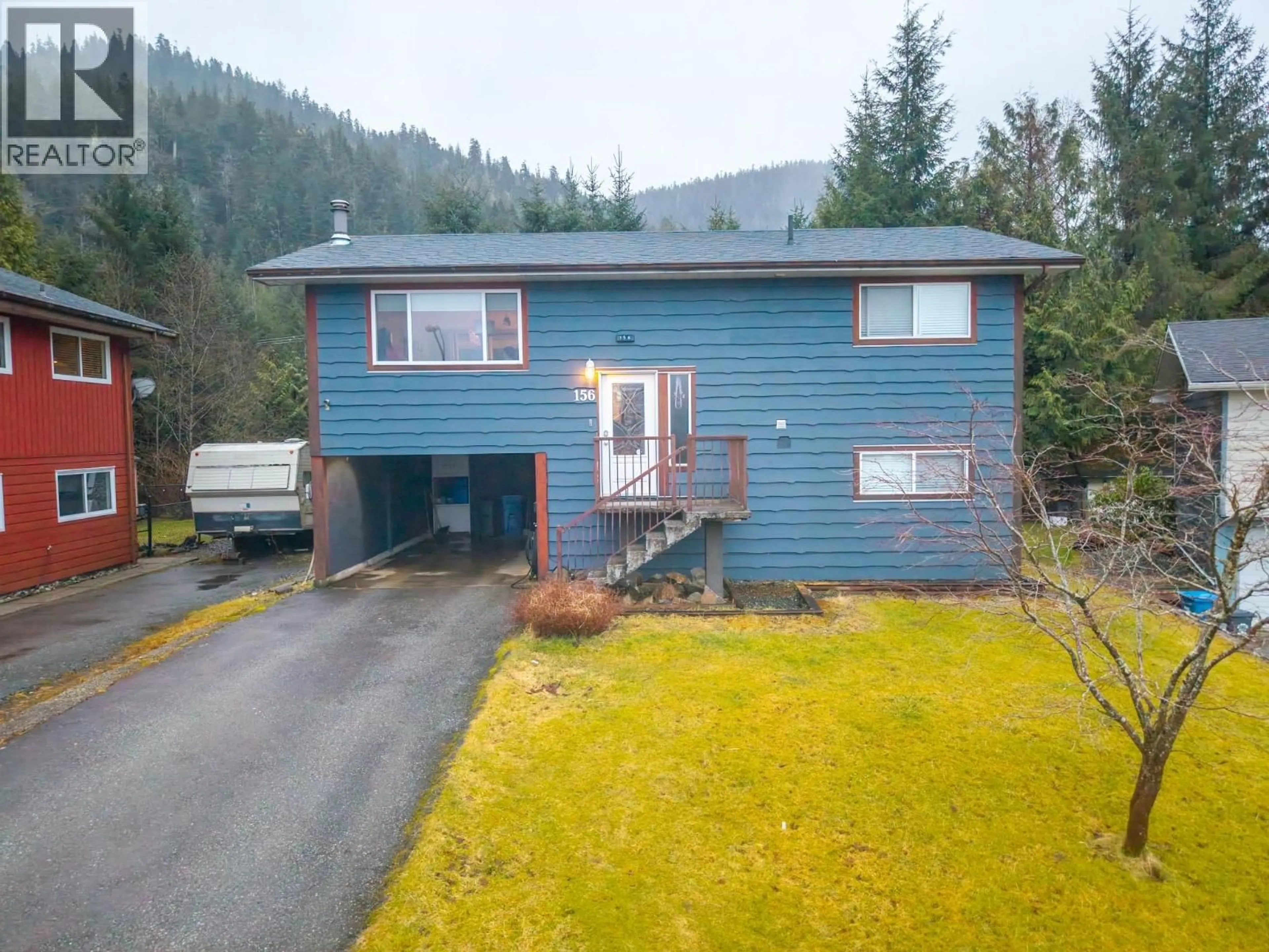 A pic from outside/outdoor area/front of a property/back of a property/a pic from drone, unknown for 156 GULL CRESCENT, Prince Rupert British Columbia V8J4G5
