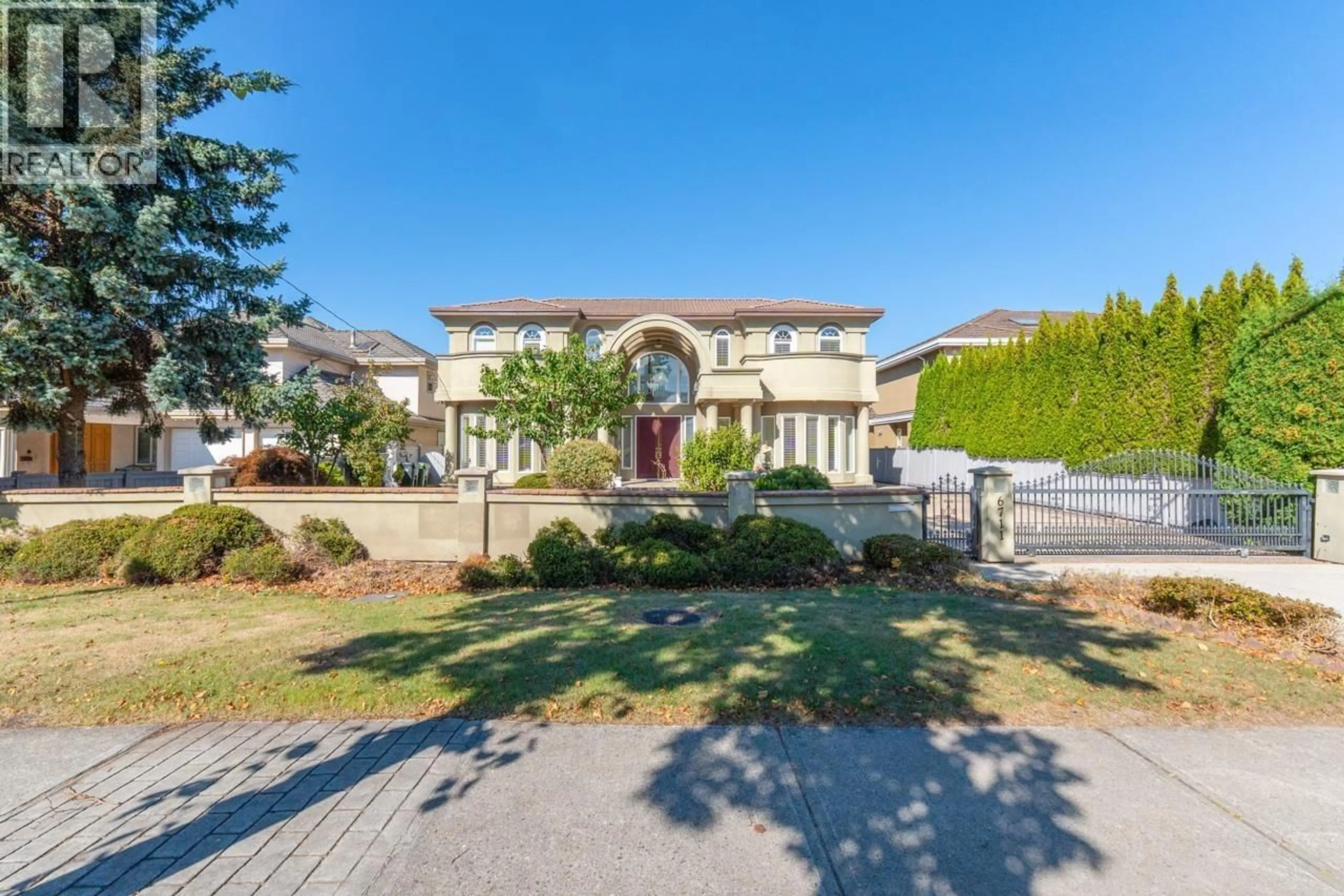 A pic from outside/outdoor area/front of a property/back of a property/a pic from drone, street for 6711 CHATTERTON ROAD, Richmond British Columbia V7C2Y6