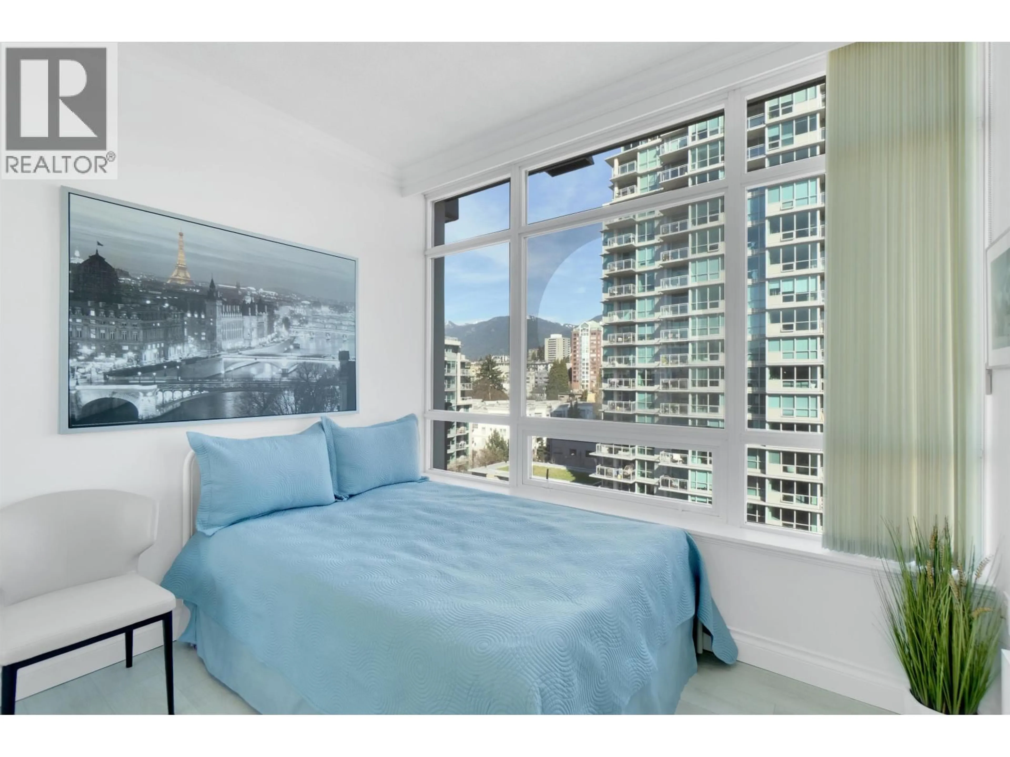 Bedroom with bed, unknown for 1102 - 172 VICTORY SHIP WAY, North Vancouver British Columbia V7L0B5