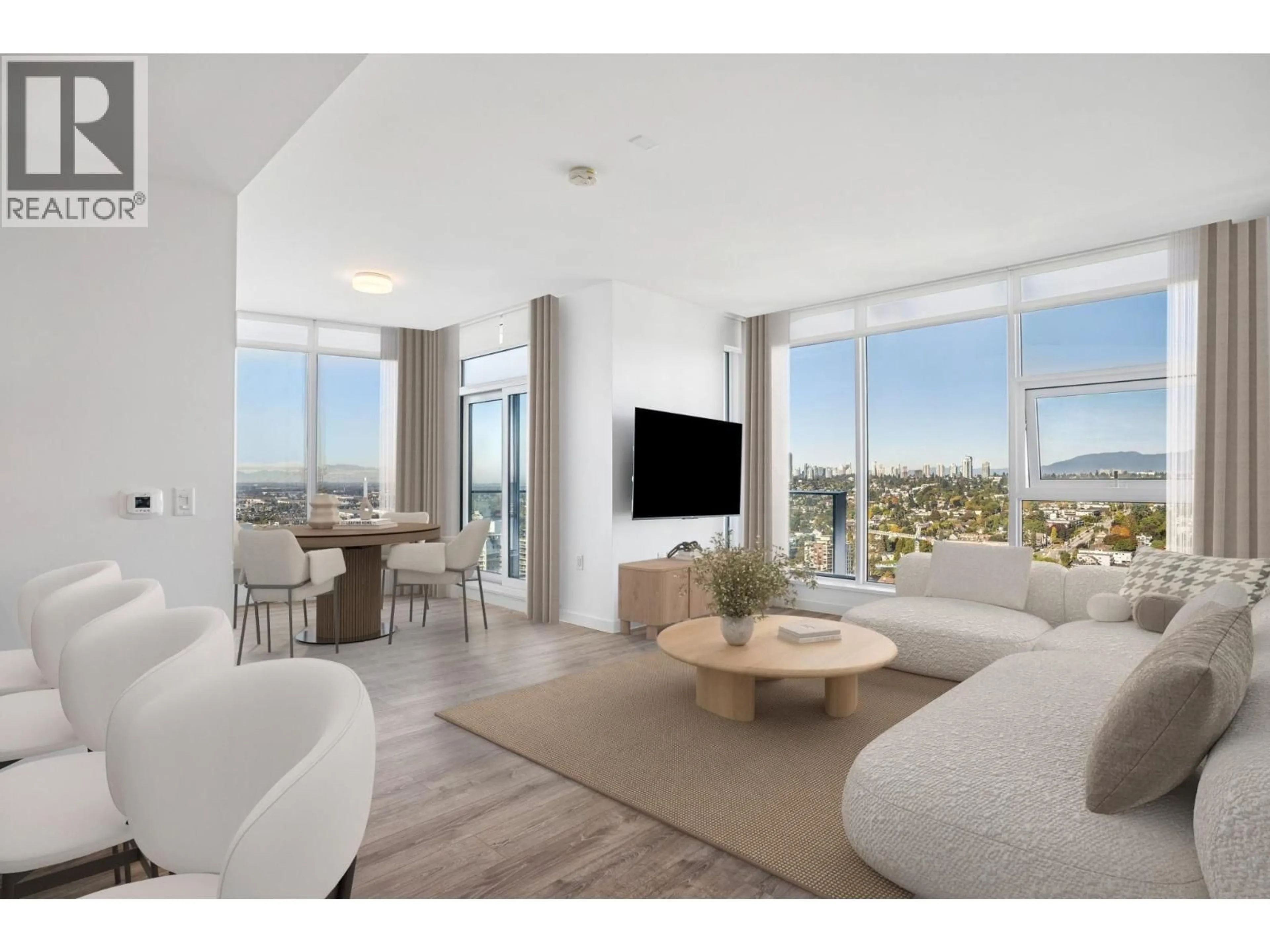 Living room with furniture, unknown for 3703 - 680 QUAYSIDE DRIVE, New Westminster British Columbia V3M0P2