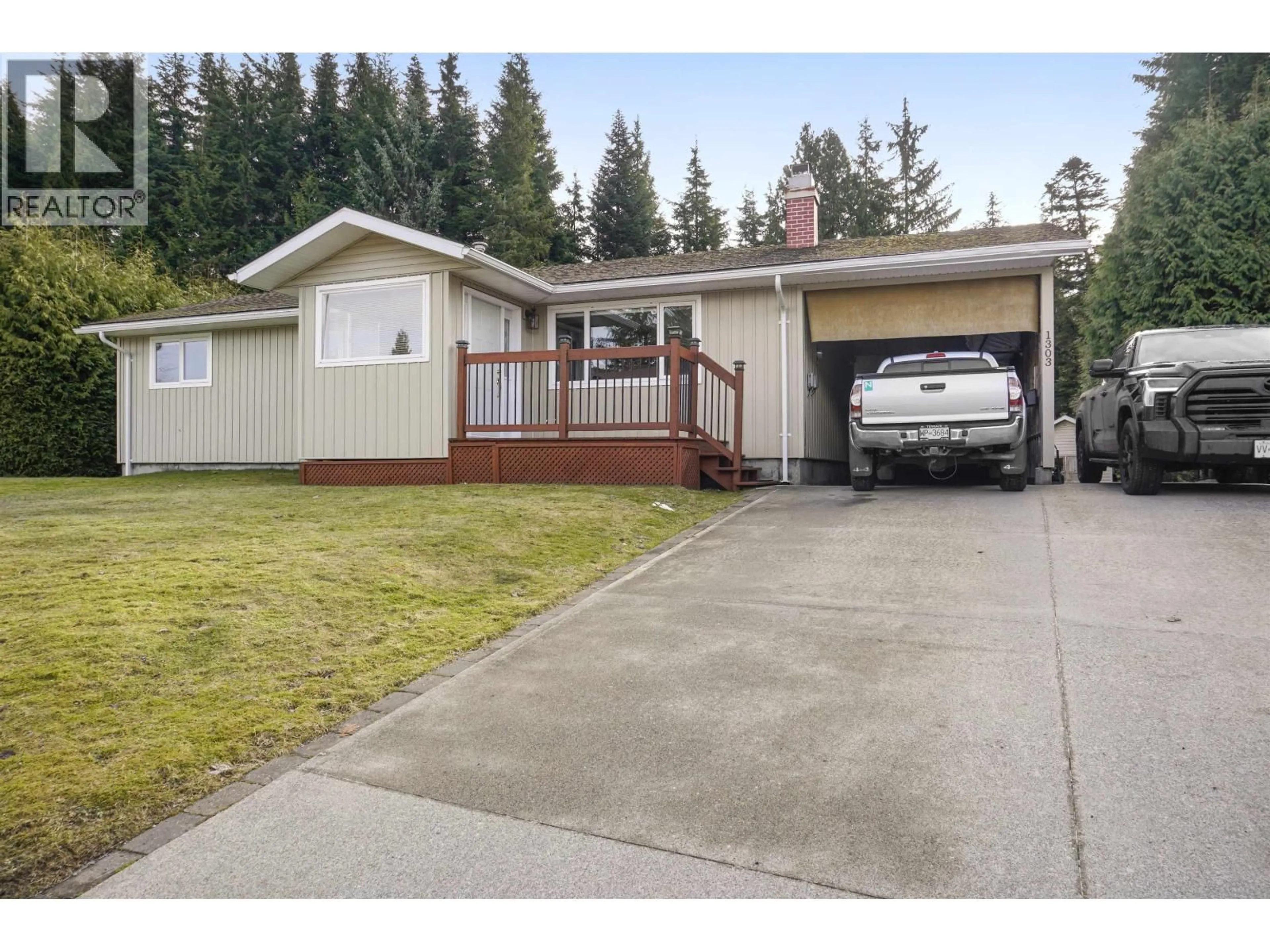 Home with vinyl exterior material, street for 1303 TWEEDSMUIR AVENUE, Kitimat British Columbia V8C1C2
