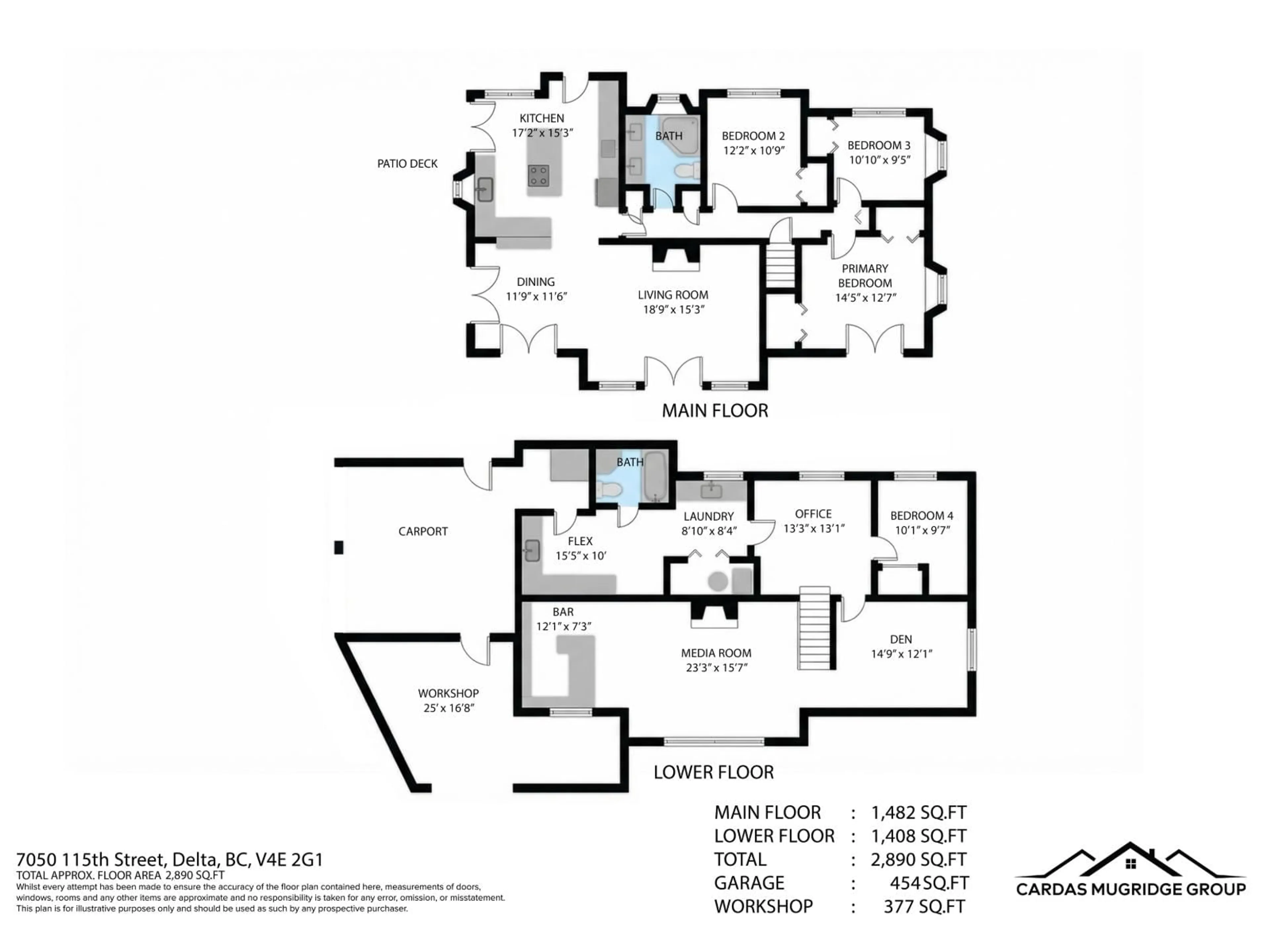 Floor plan for 7050 115 STREET, Delta British Columbia V4E1X6