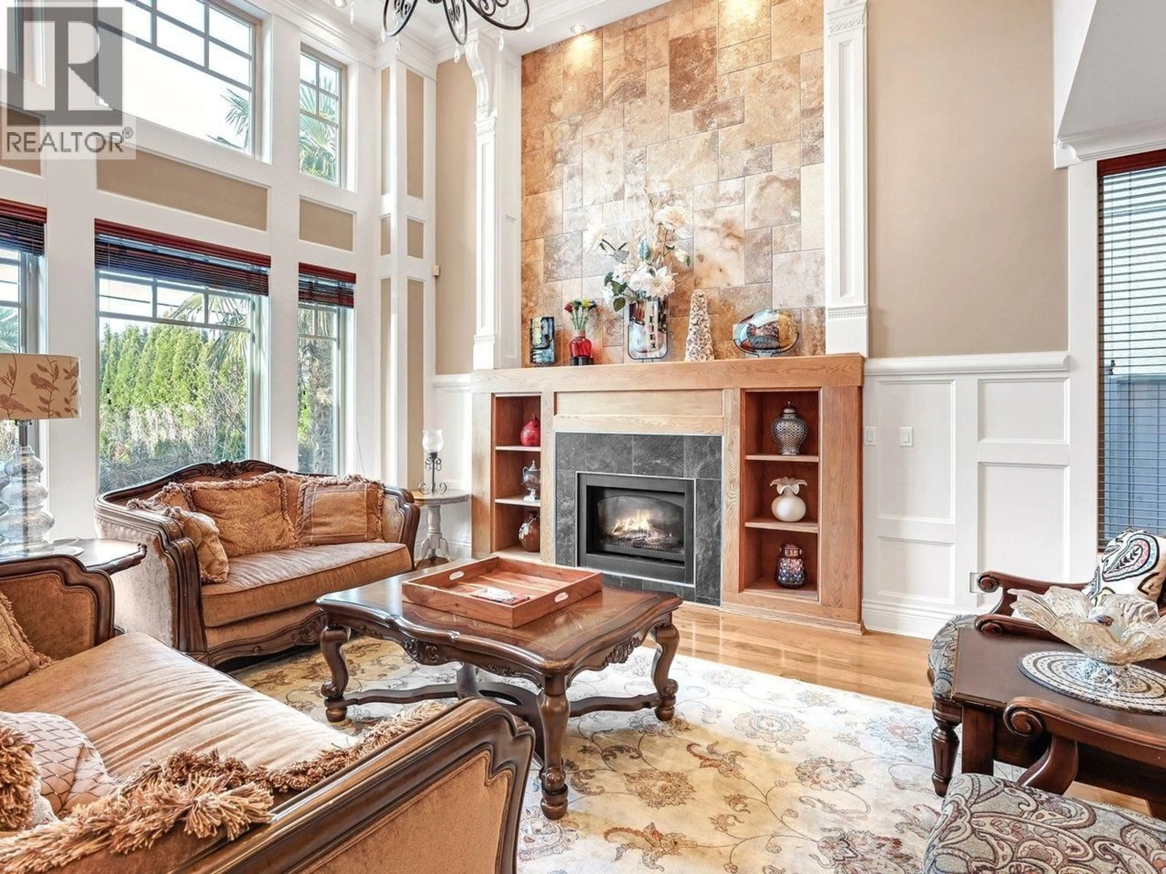Living room with furniture, ceramic/tile floor for 8260 GILBERT ROAD, Richmond British Columbia V7C3W7