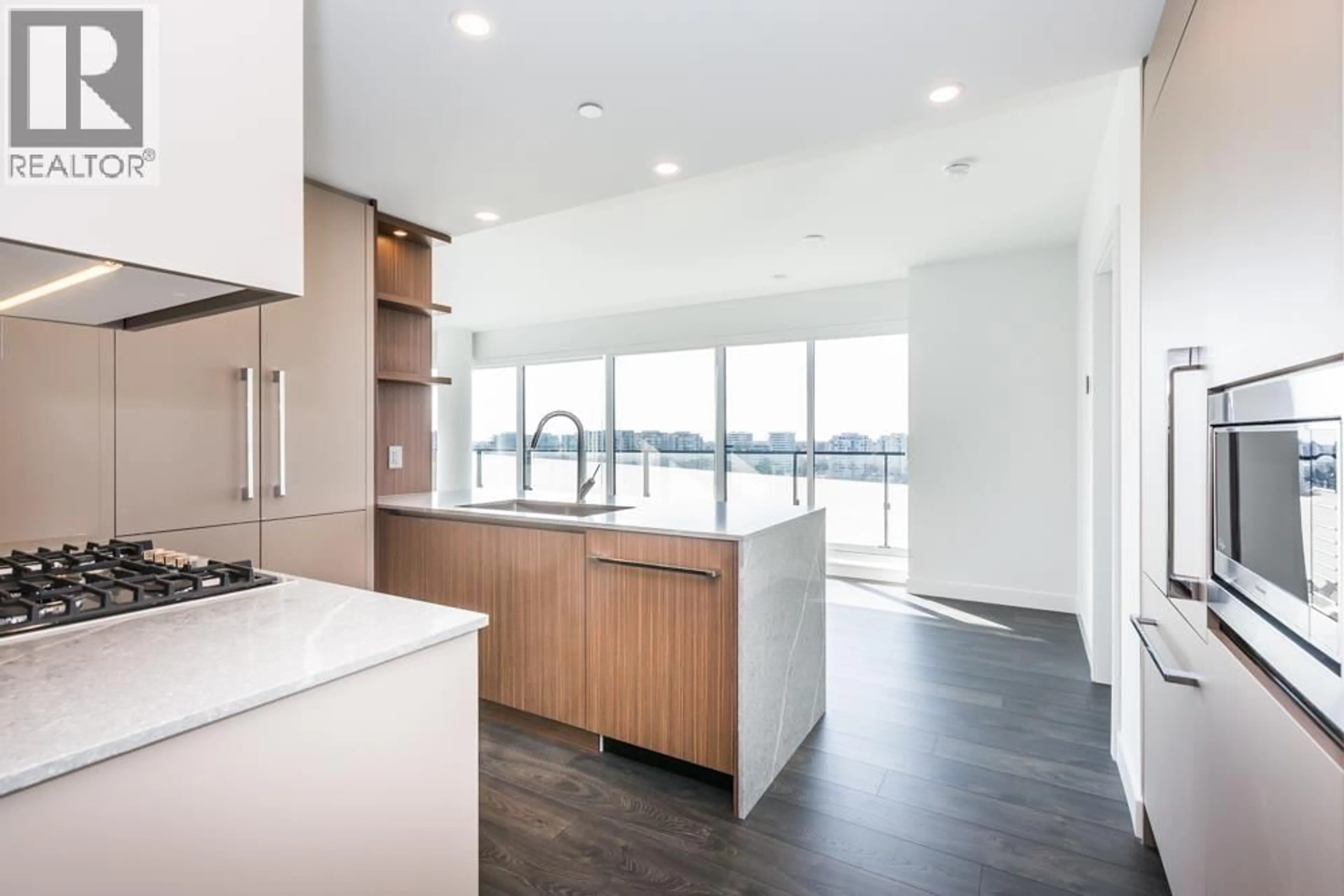 Open concept kitchen, unknown for 1408 - 7977 LANSDOWNE ROAD, Richmond British Columbia V6X0X7