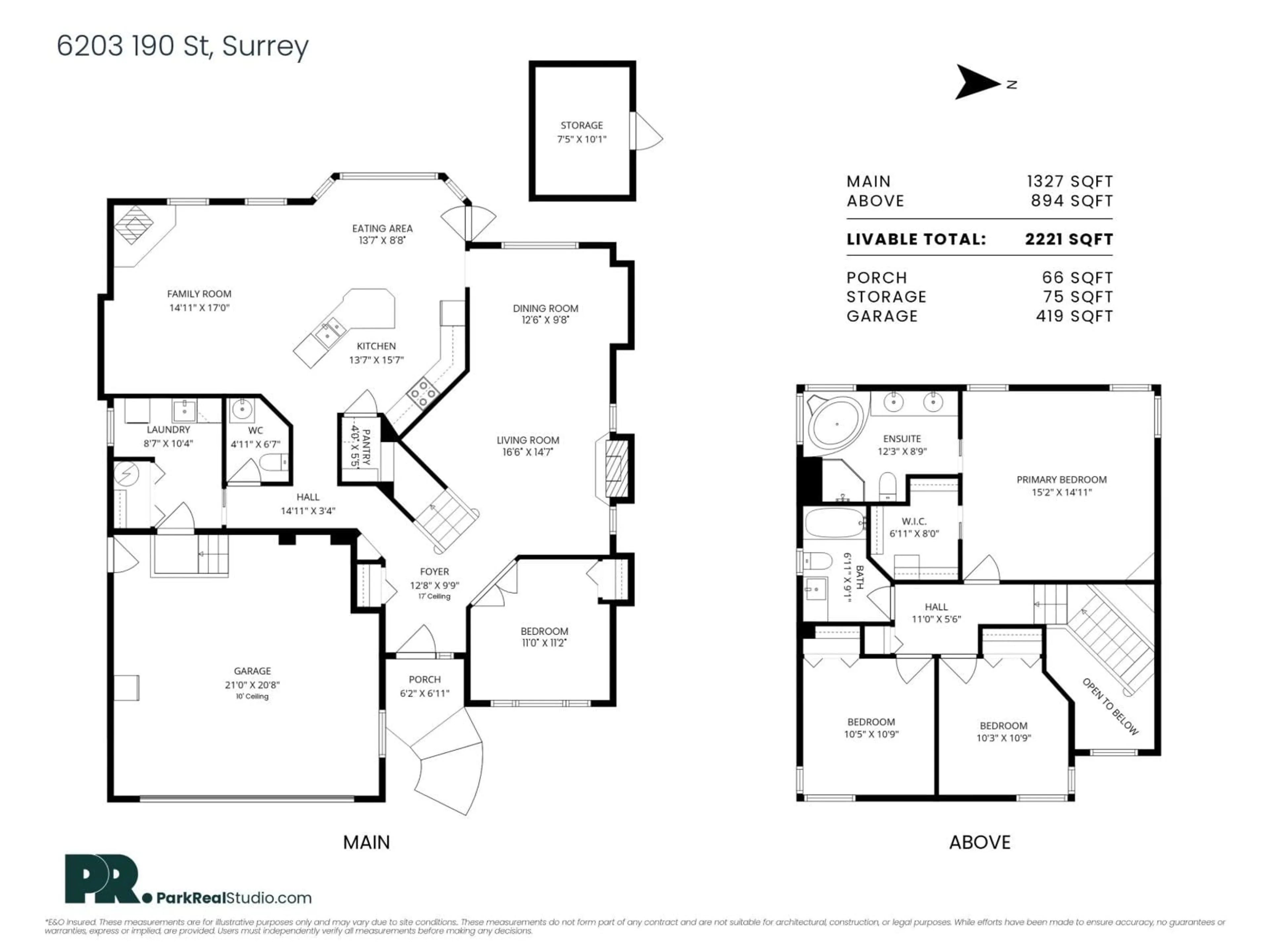 Floor plan for 6203 190 STREET, Surrey British Columbia V3S8S4