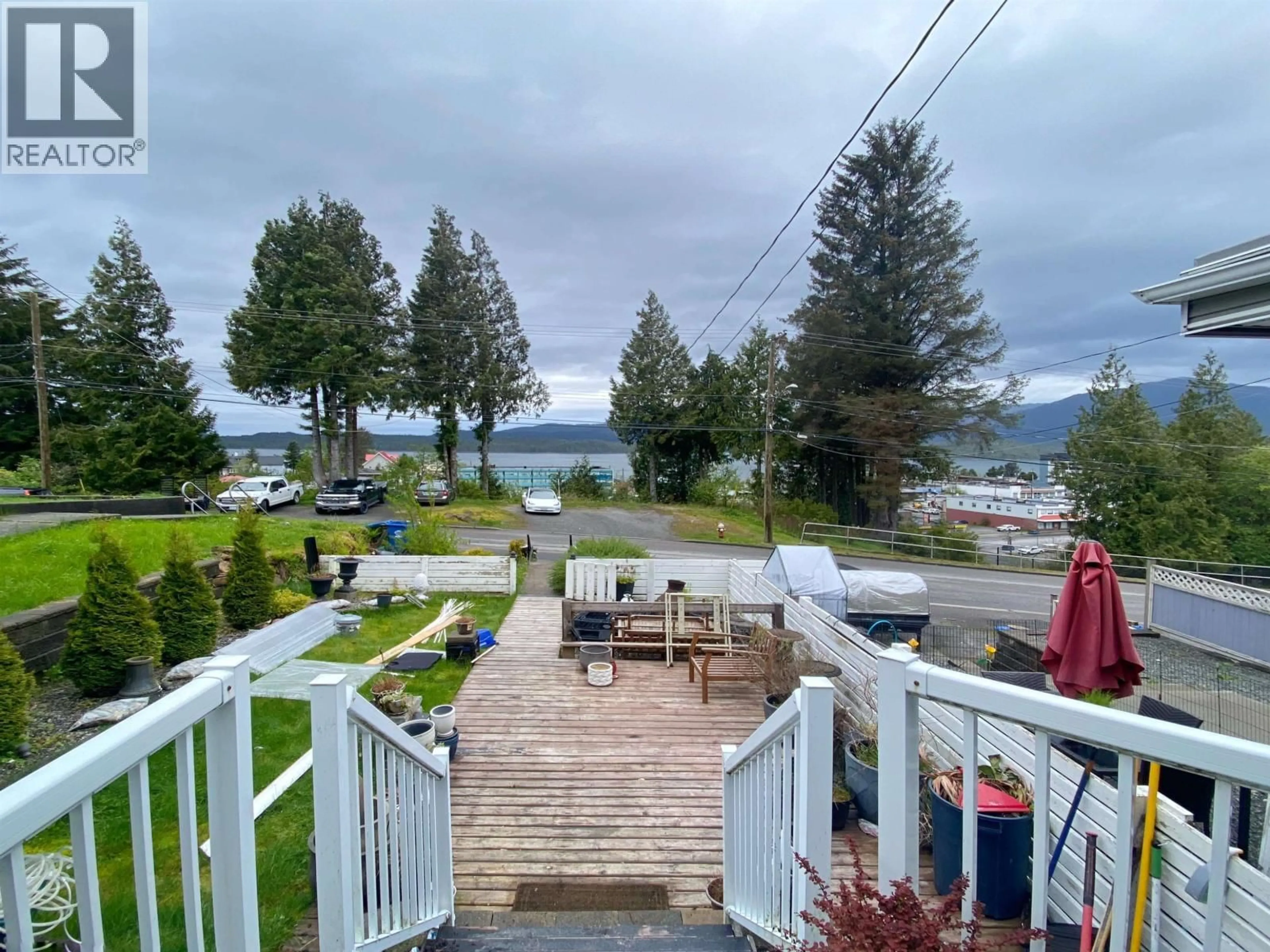 A pic from outside/outdoor area/front of a property/back of a property/a pic from drone, water/lake/river/ocean view for 899 BORDEN STREET, Prince Rupert British Columbia V8J1V4