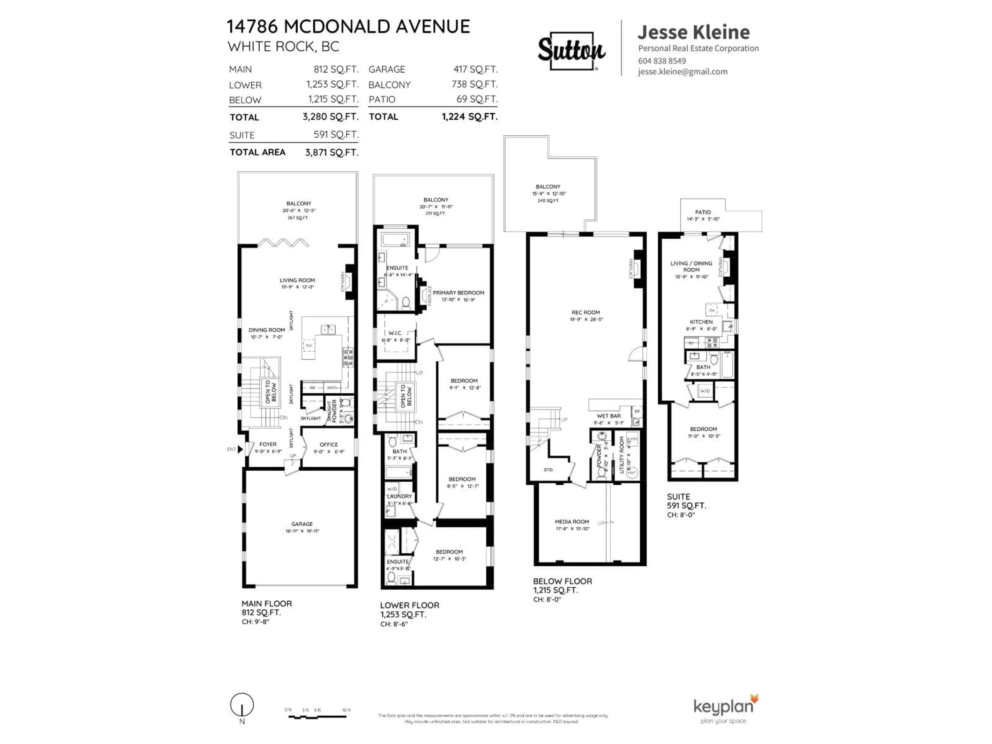 Floor plan for 14786 MCDONALD AVENUE, White Rock British Columbia V4B2C8