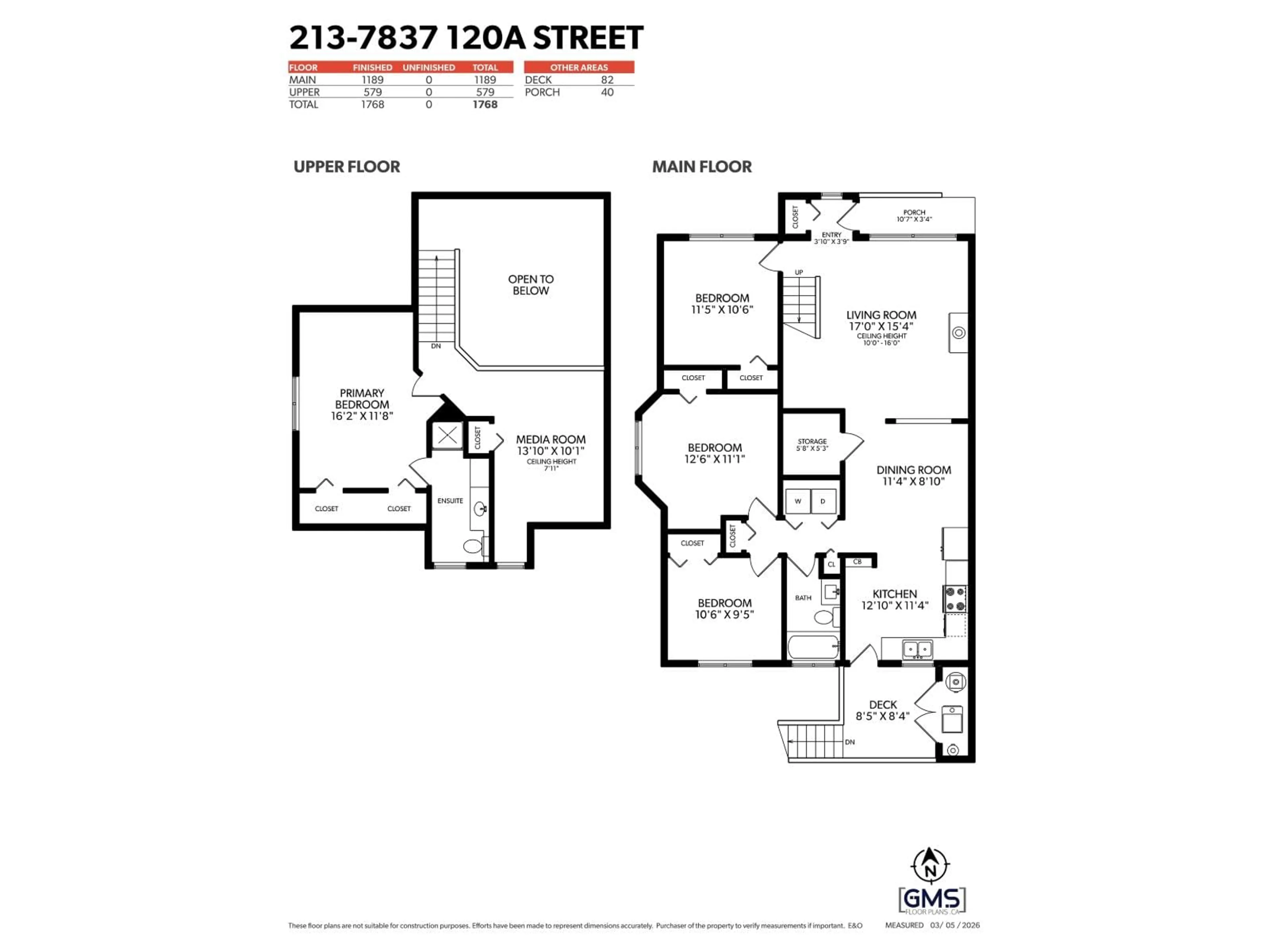 Floor plan for 213 - 7837 120A STREET, Surrey British Columbia V3W0W9