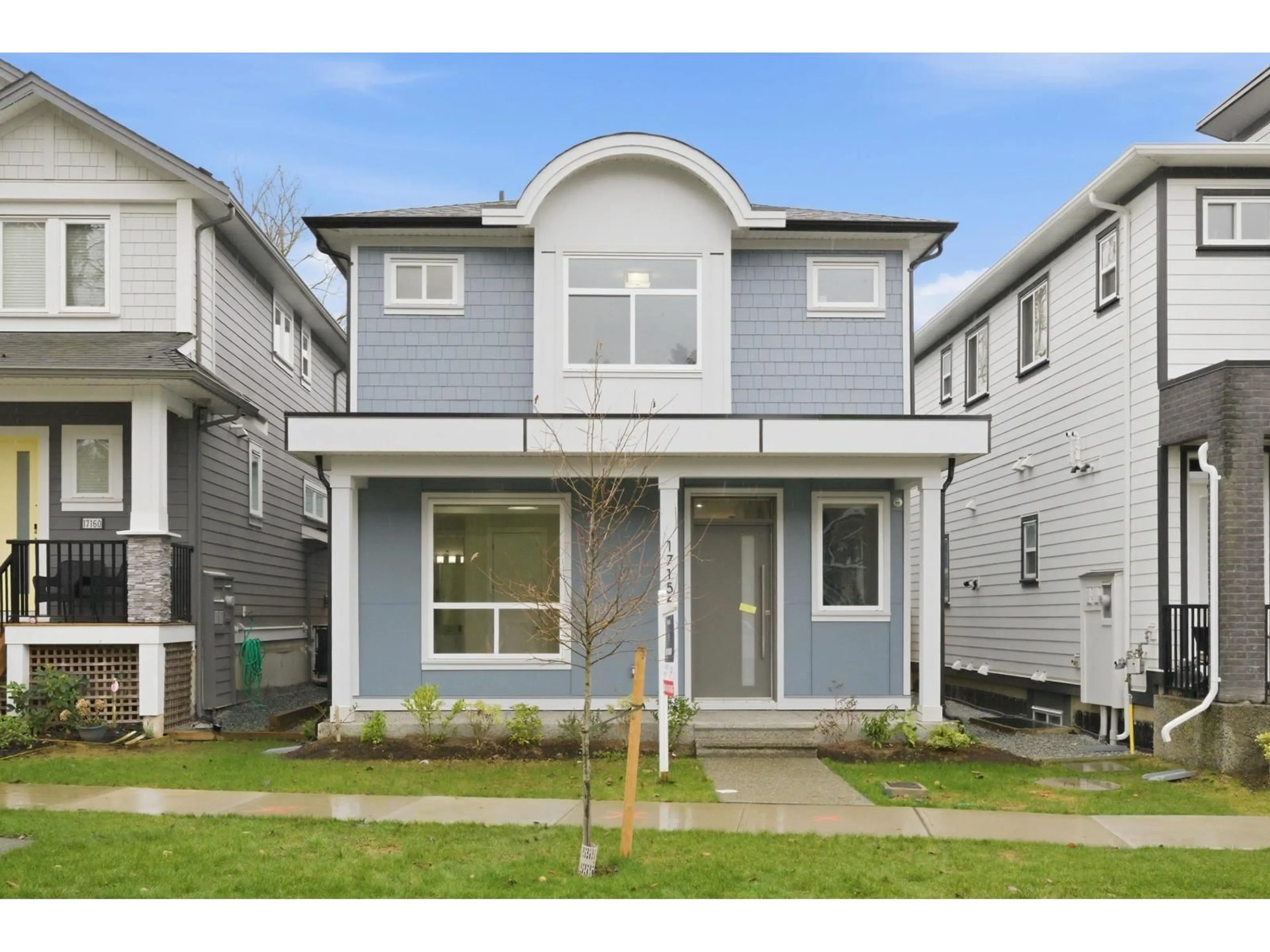 Home with vinyl exterior material, street for 17156 1 AVENUE, Surrey British Columbia V3Z9R2