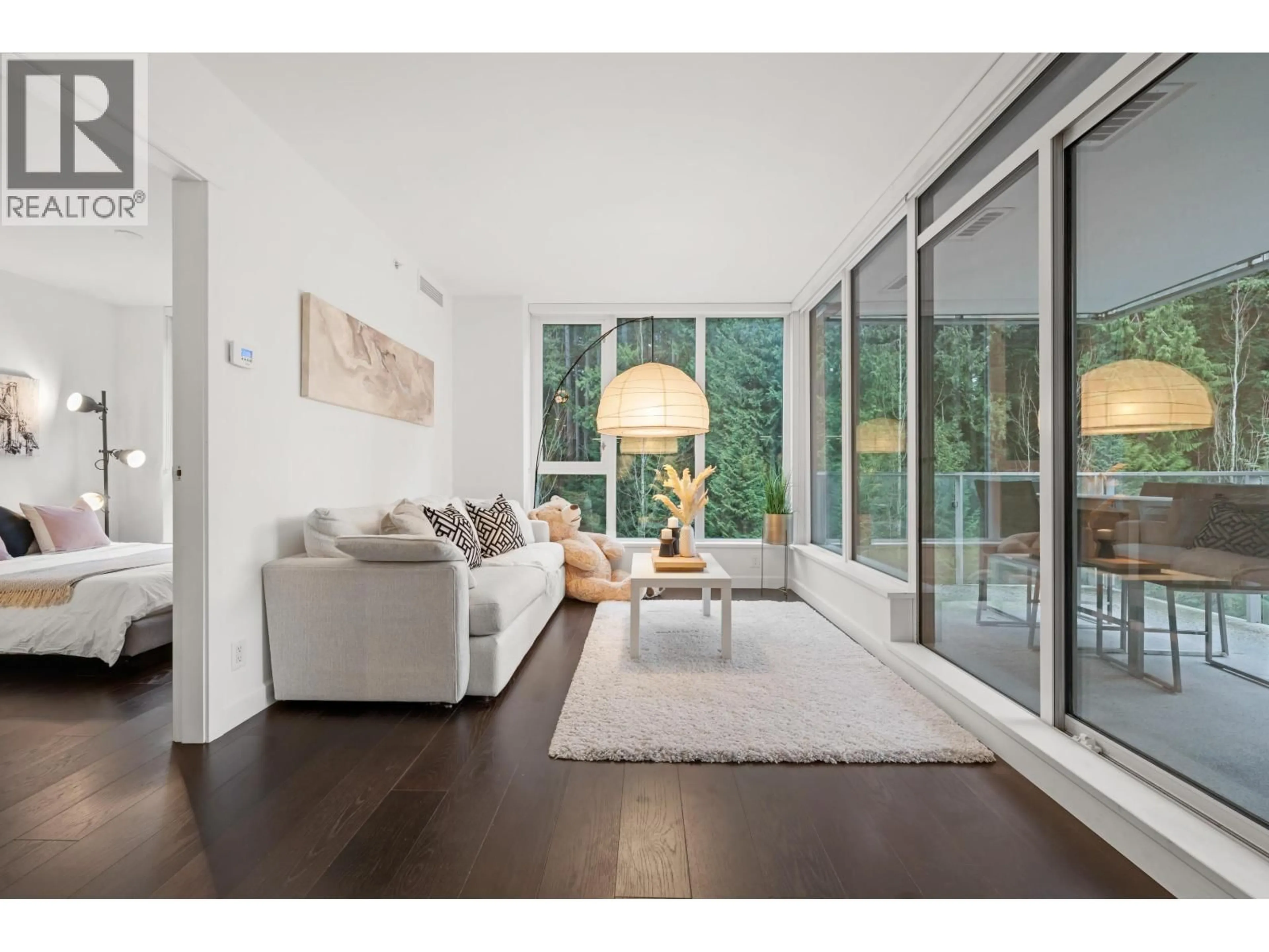 Living room with furniture, wood/laminate floor for 307 - 3355 BINNING ROAD, Vancouver British Columbia V6S0J1