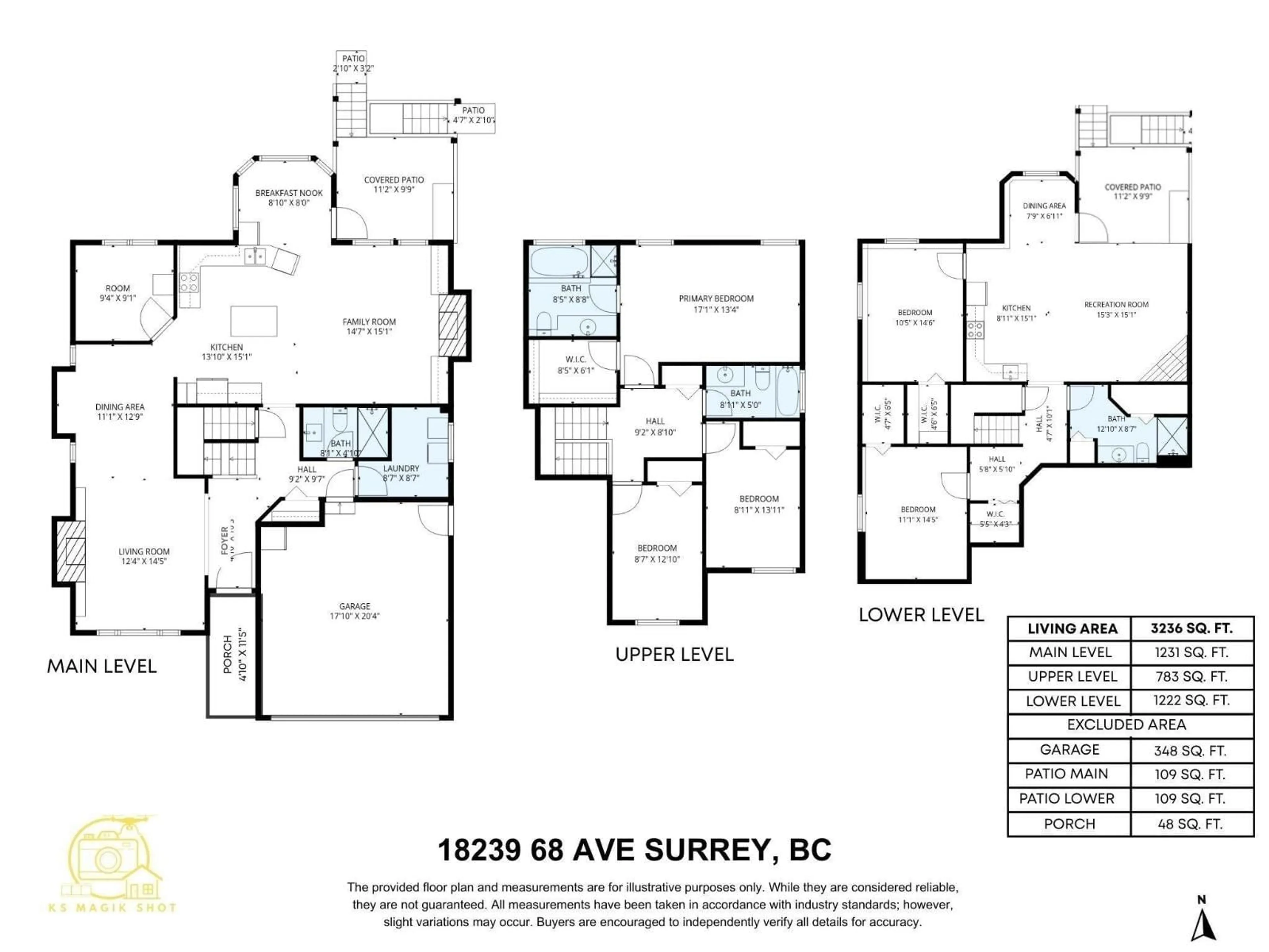 Floor plan for 18239 68 AVENUE, Surrey British Columbia V3S9C6