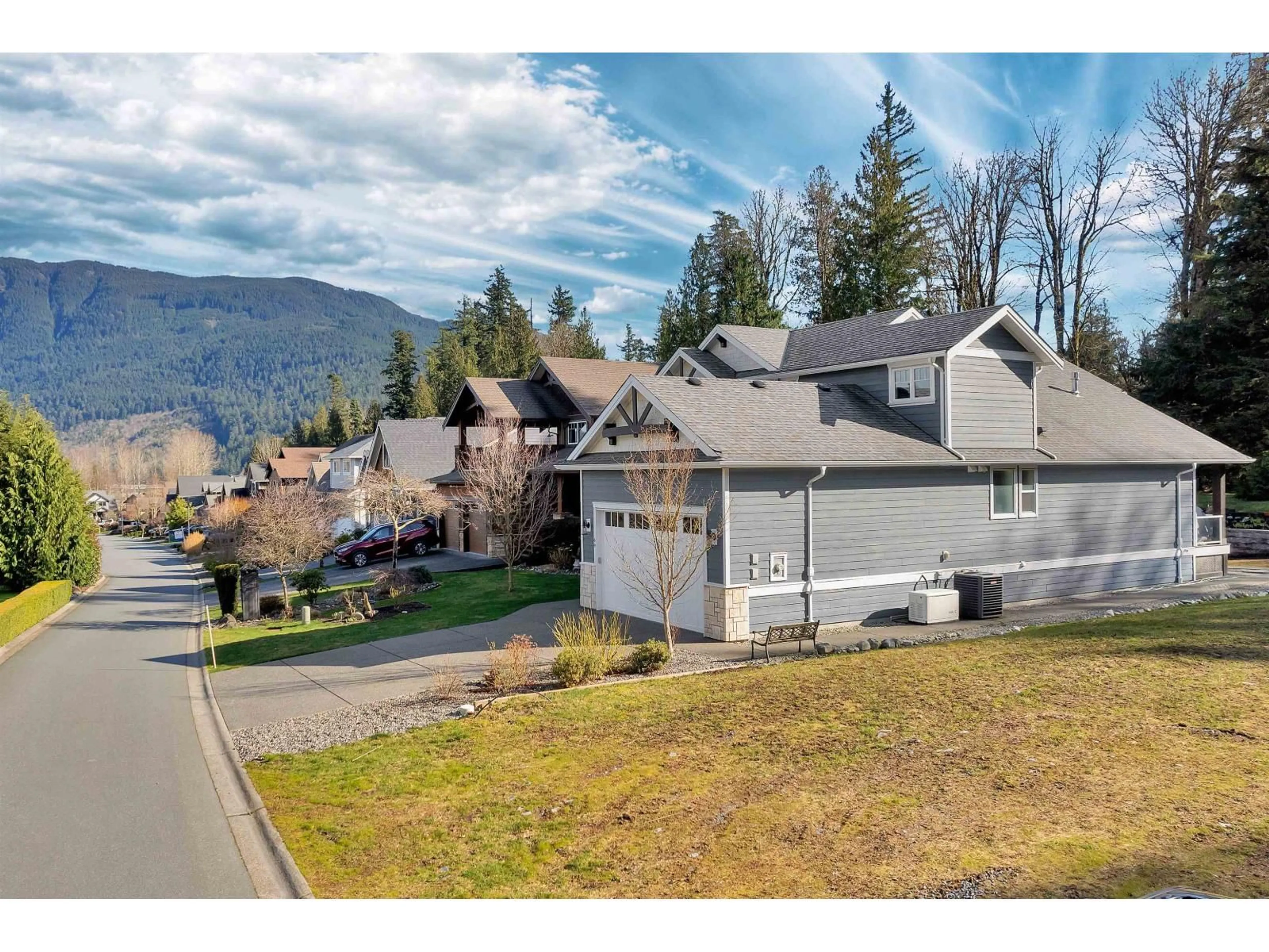 A pic from outside/outdoor area/front of a property/back of a property/a pic from drone, mountain view for 69 - 14500 MORRIS VALLEY ROAD, Mission British Columbia V0M1A1