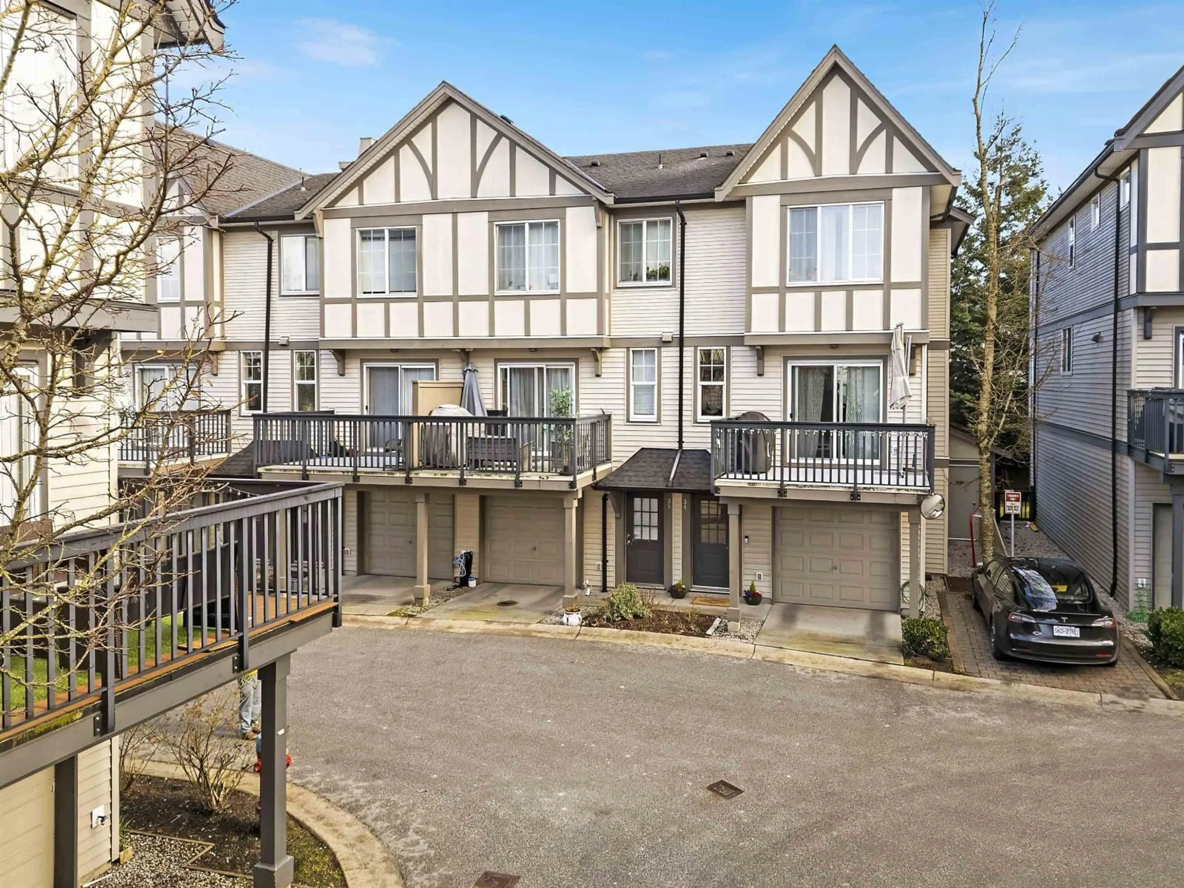 A pic from outside/outdoor area/front of a property/back of a property/a pic from drone, street for 34 - 8385 DELSOM WAY, Delta British Columbia V4C0A3