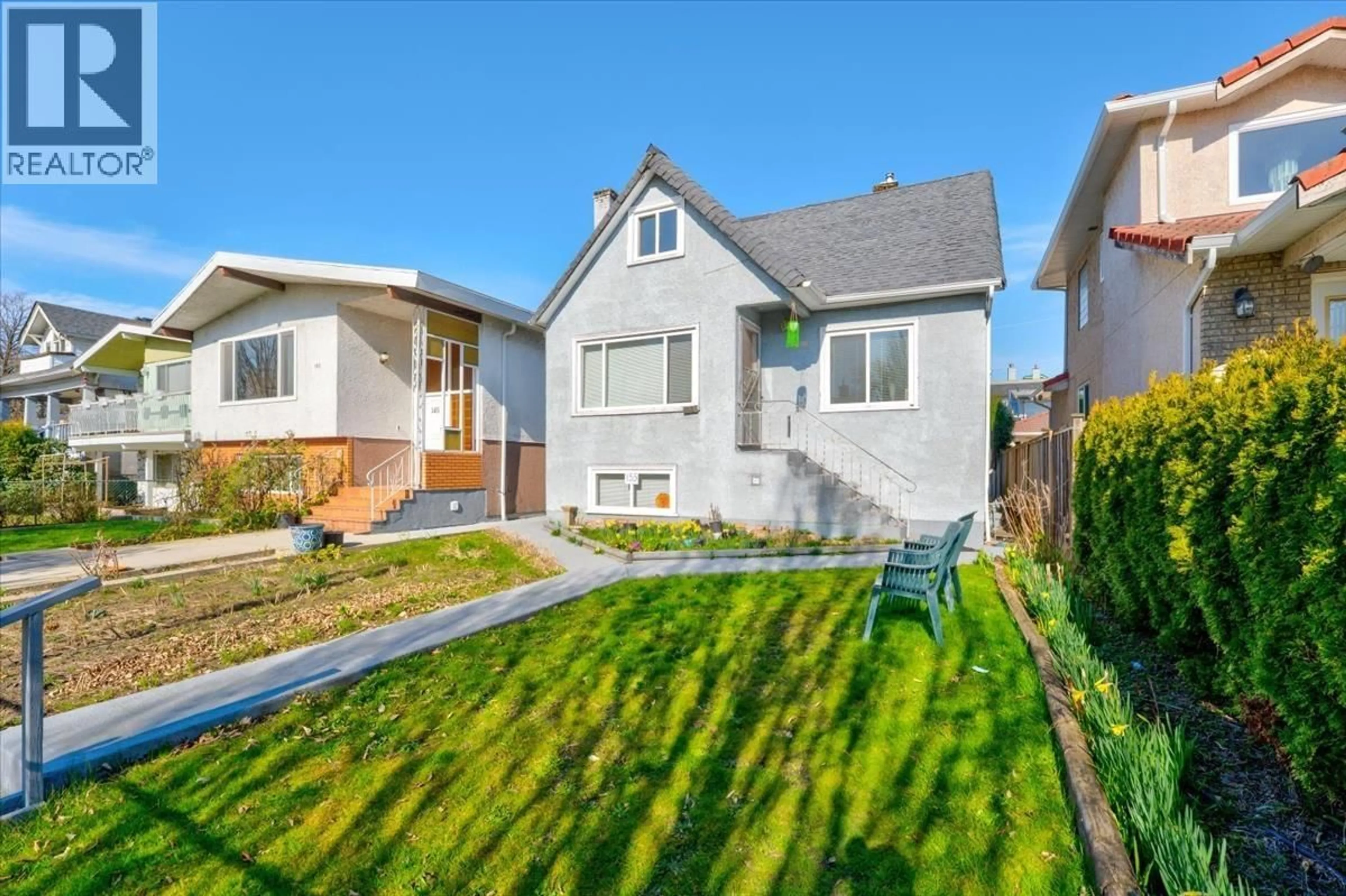 Home with vinyl exterior material, street for 155 54TH AVENUE, Vancouver British Columbia V5X1K7